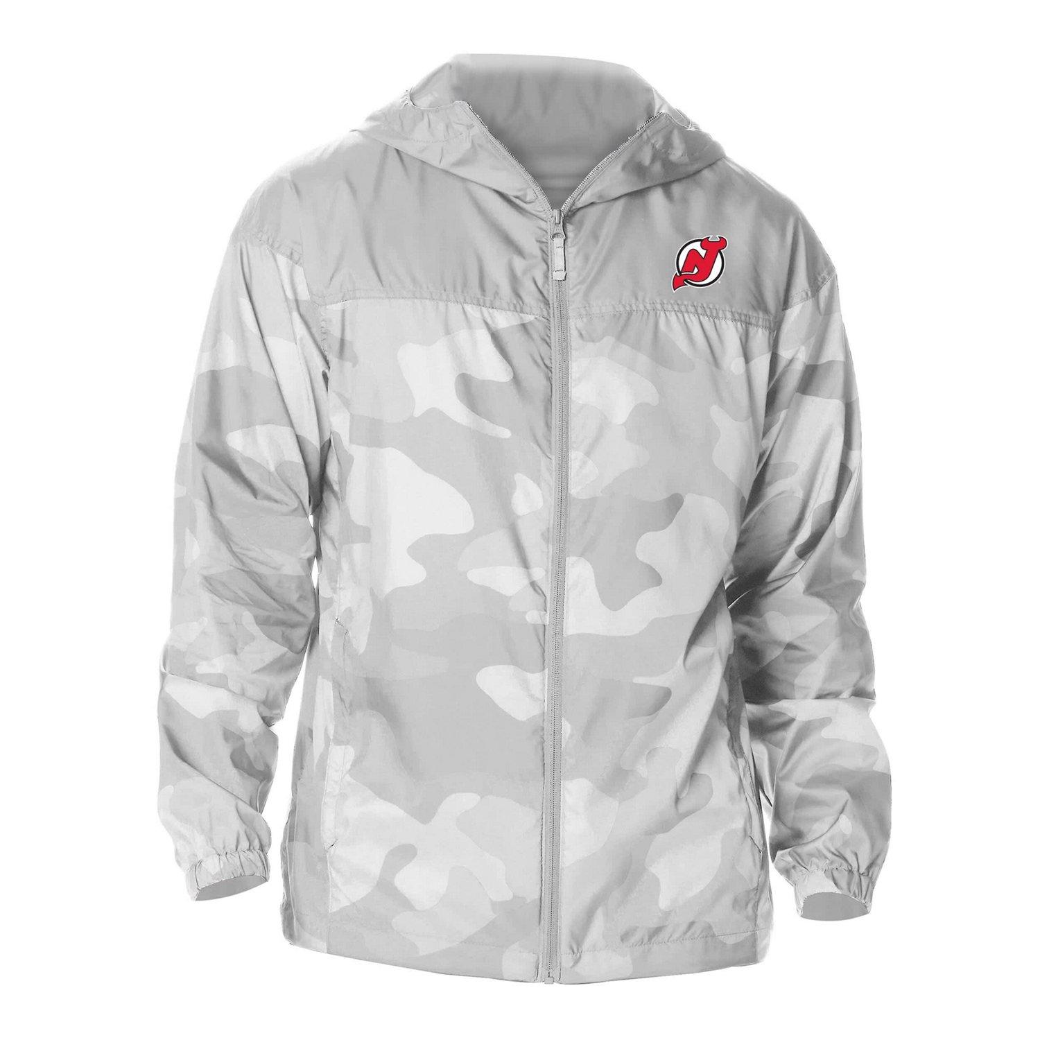 Columbia New Jersey Devils Camo Flash Challenger Omni-Shade Full-Zip Hoodie Windbreaker Jacket - view number 2