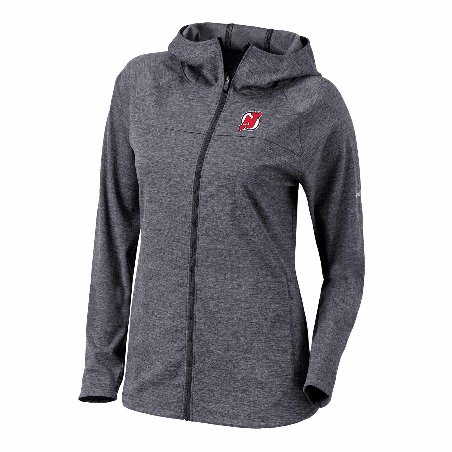 Columbia New Jersey Devils Half Shot Omni-Wick Raglan Full-Zip Hoodie - view number 2
