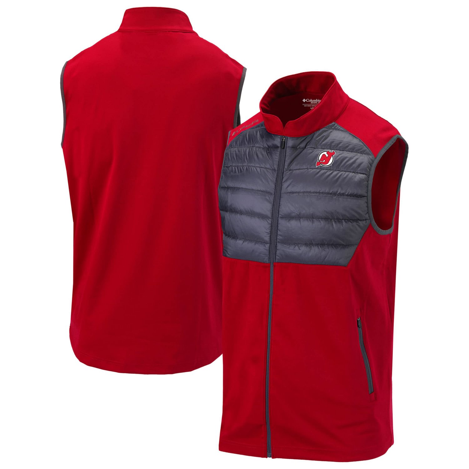 Columbia New Jersey Devils In The Element Omni-Wick Full-Zip Vest