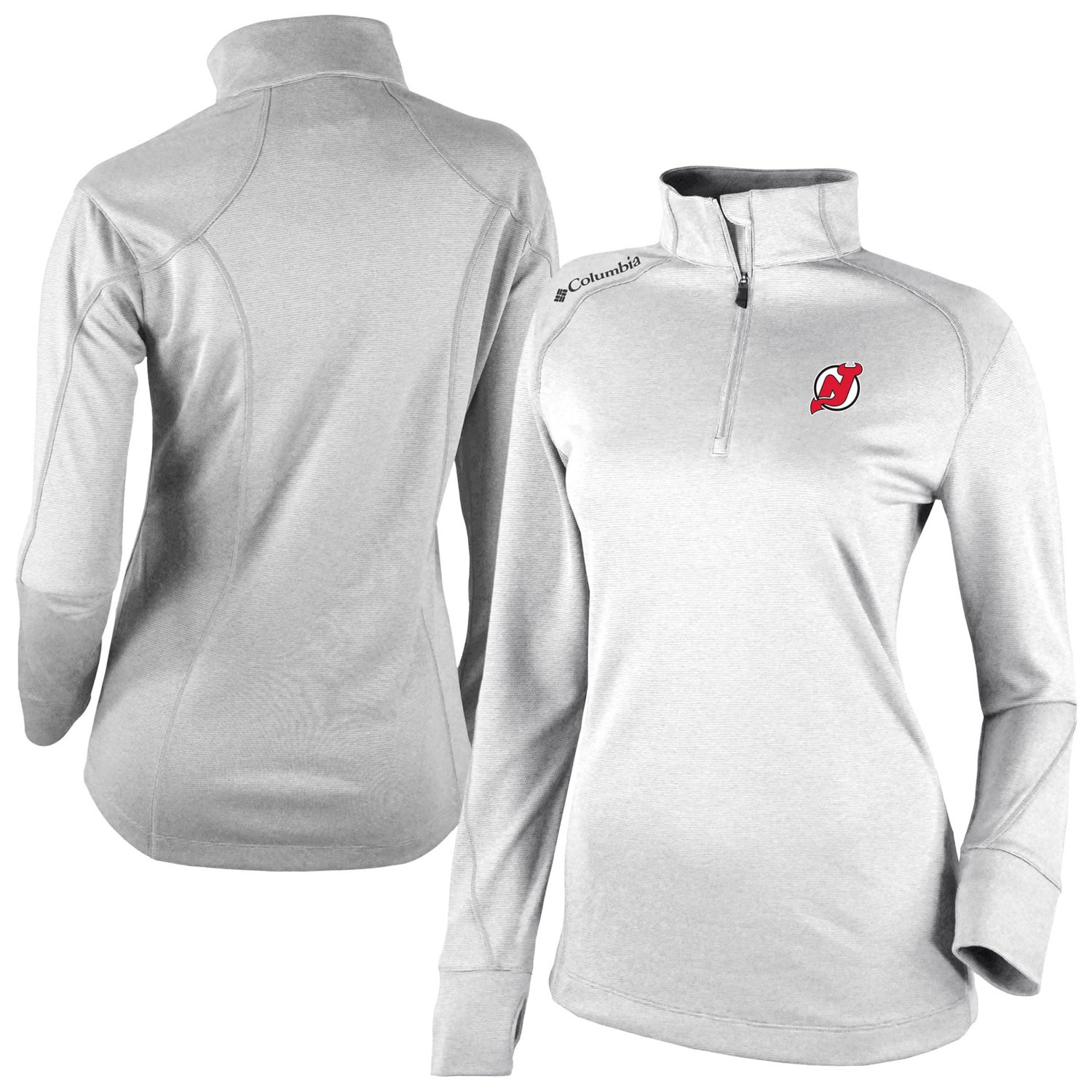 Columbia New Jersey Devils Shotgun Omni-Wick 20 Raglan Quarter-Zip Top