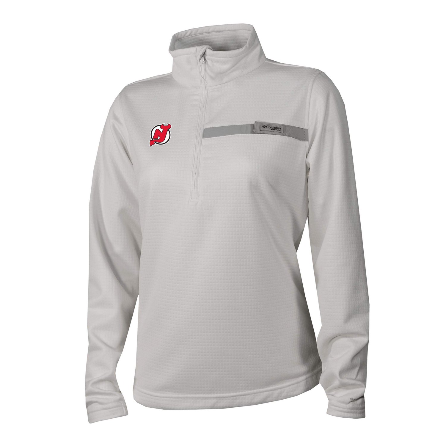 Columbia New Jersey Devils Skiff Guide Fleece Omni-Shade Quarter-Zip Jacket - view number 2