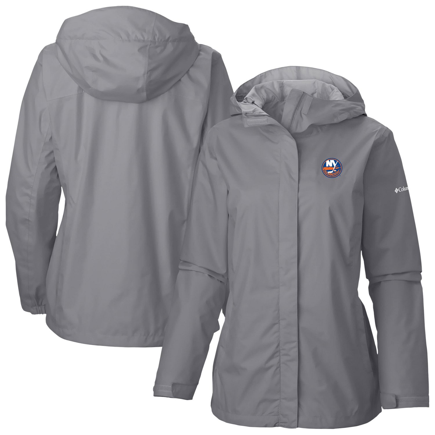 Columbia New York Islanders Arcadia Omni-Tech Full-Zip Hooded Rain Jacket                                                        - view number 1