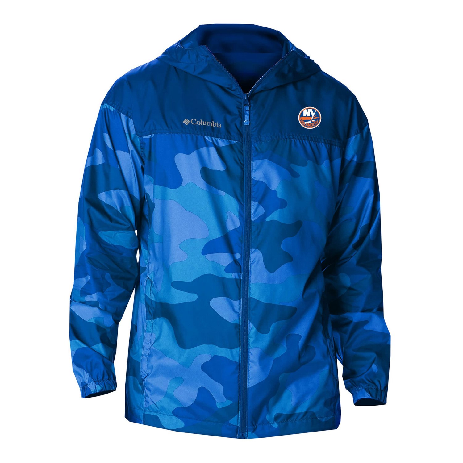 Columbia New York Islanders Camo Flash Challenger Full-Zip Windbreaker Jacket - view number 2