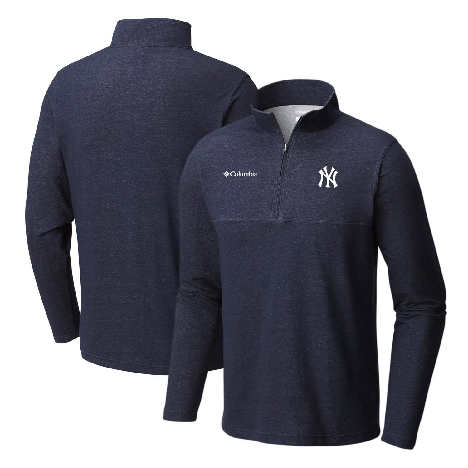 Columbia New York Yankees Big  Tall Rugged Ridge Half-Zip Pullover Top