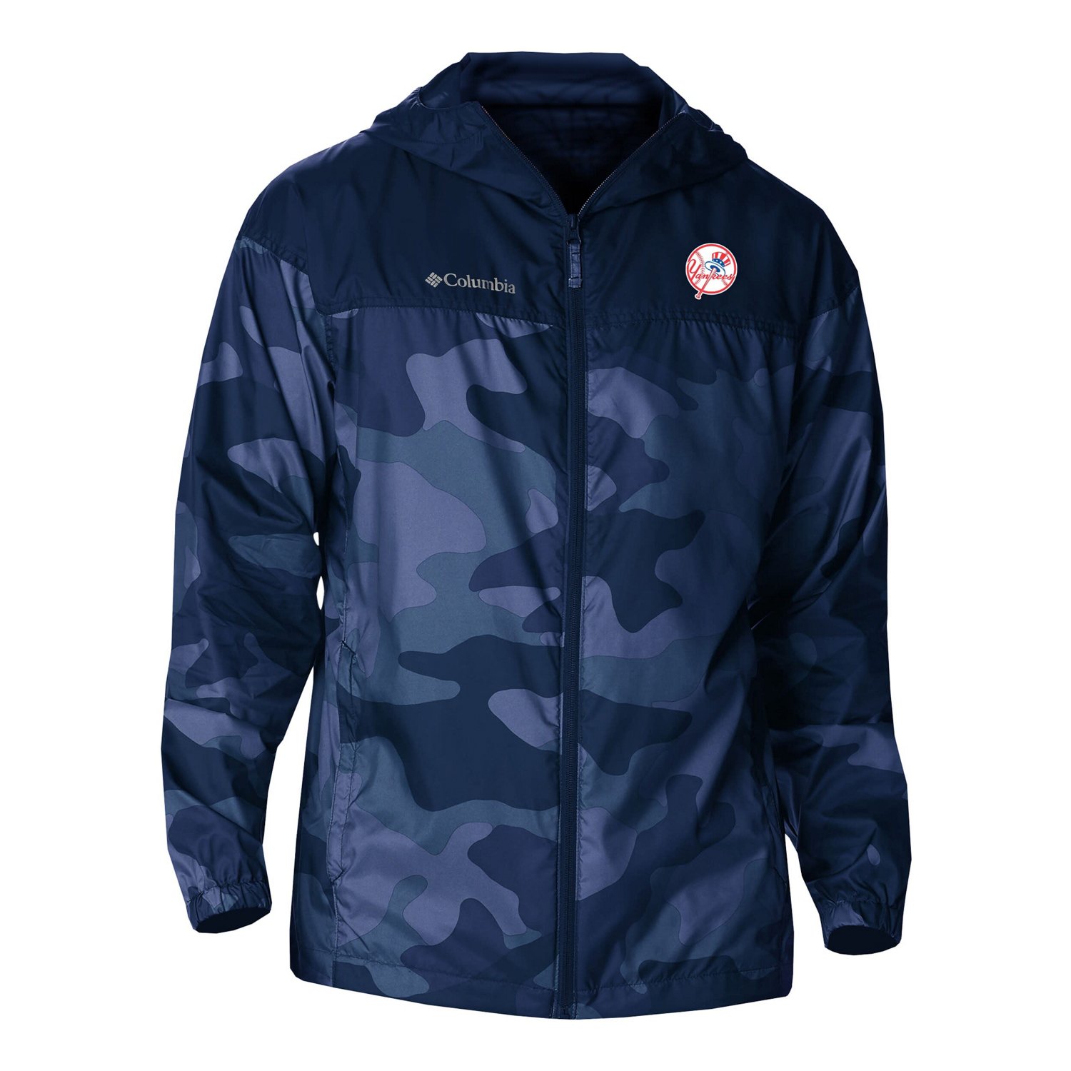 Columbia New York Yankees Camo Flash Challenger Full-Zip Windbreaker Jacket                                                      - view number 2