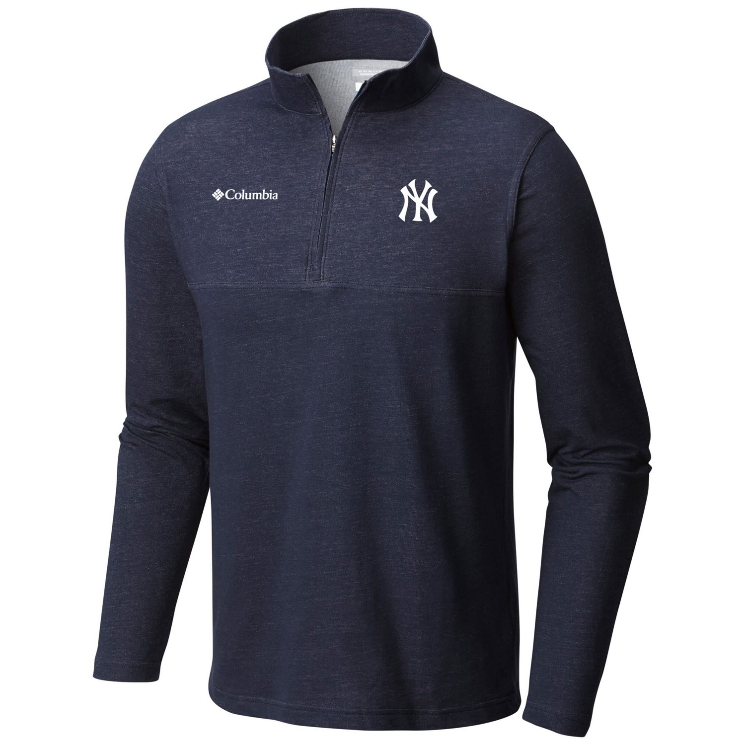 Columbia New York Yankees Rugged Ridge Half-Zip Pullover Top