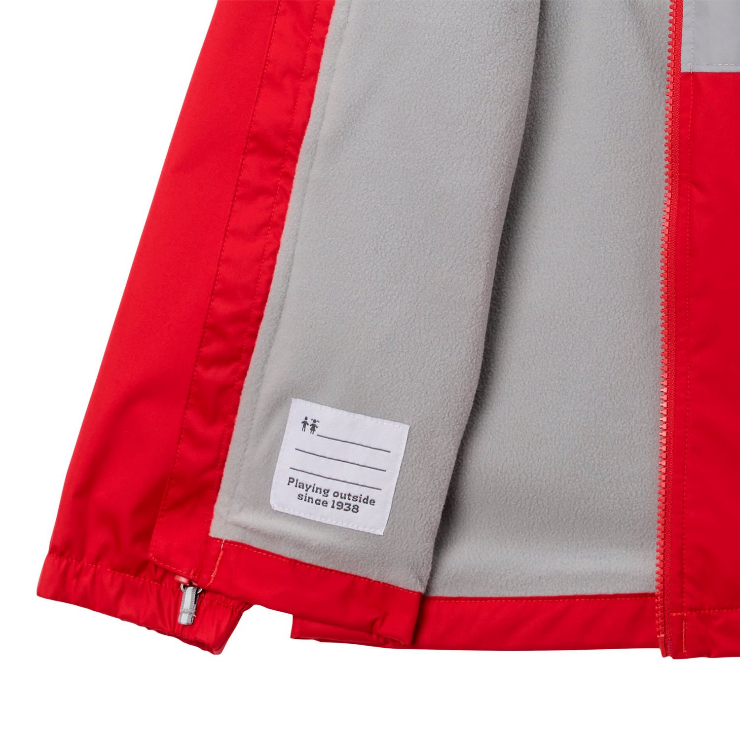 Columbia Ohio State Buckeyes Rainy Fields Lined Omni-Tech Full-Zip Hoodie Jacket - view number 4