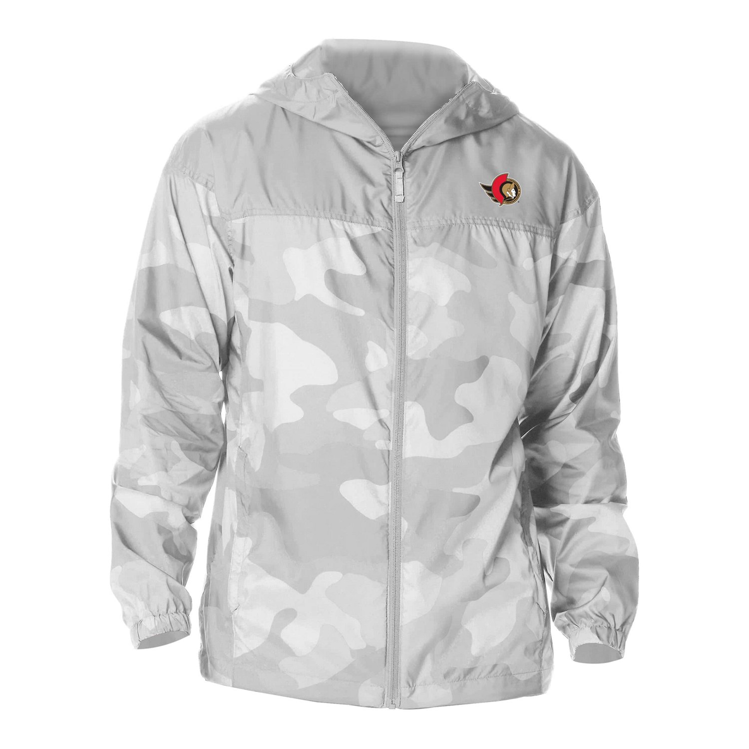 Columbia Ottawa Senators Camo Flash Challenger Omni-Shade Full-Zip Hoodie Windbreaker Jacket - view number 2
