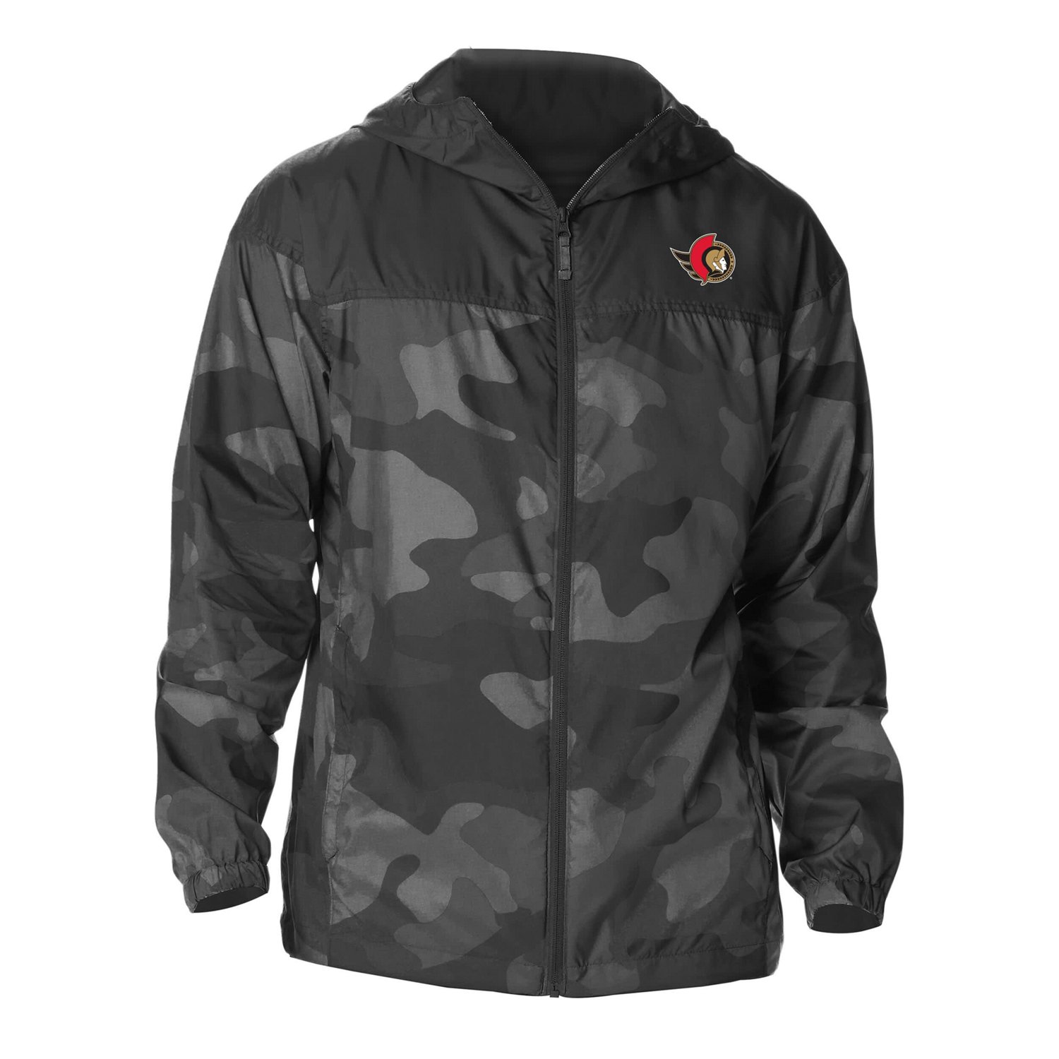 Columbia Ottawa Senators Camo Flash Challenger Omni-Shade Full-Zip Hoodie Windbreaker Jacket - view number 2