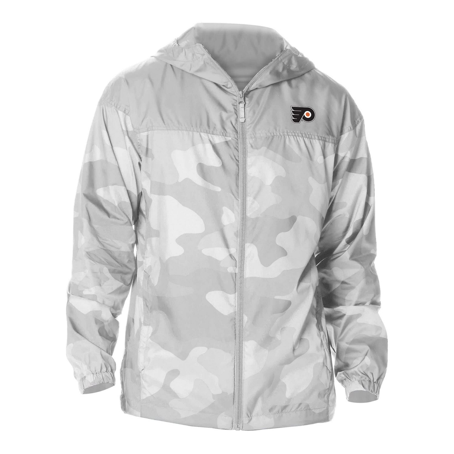 Columbia Philadelphia Flyers Camo Flash Challenger Omni-Shade Full-Zip Hoodie Windbreaker Jacket - view number 2