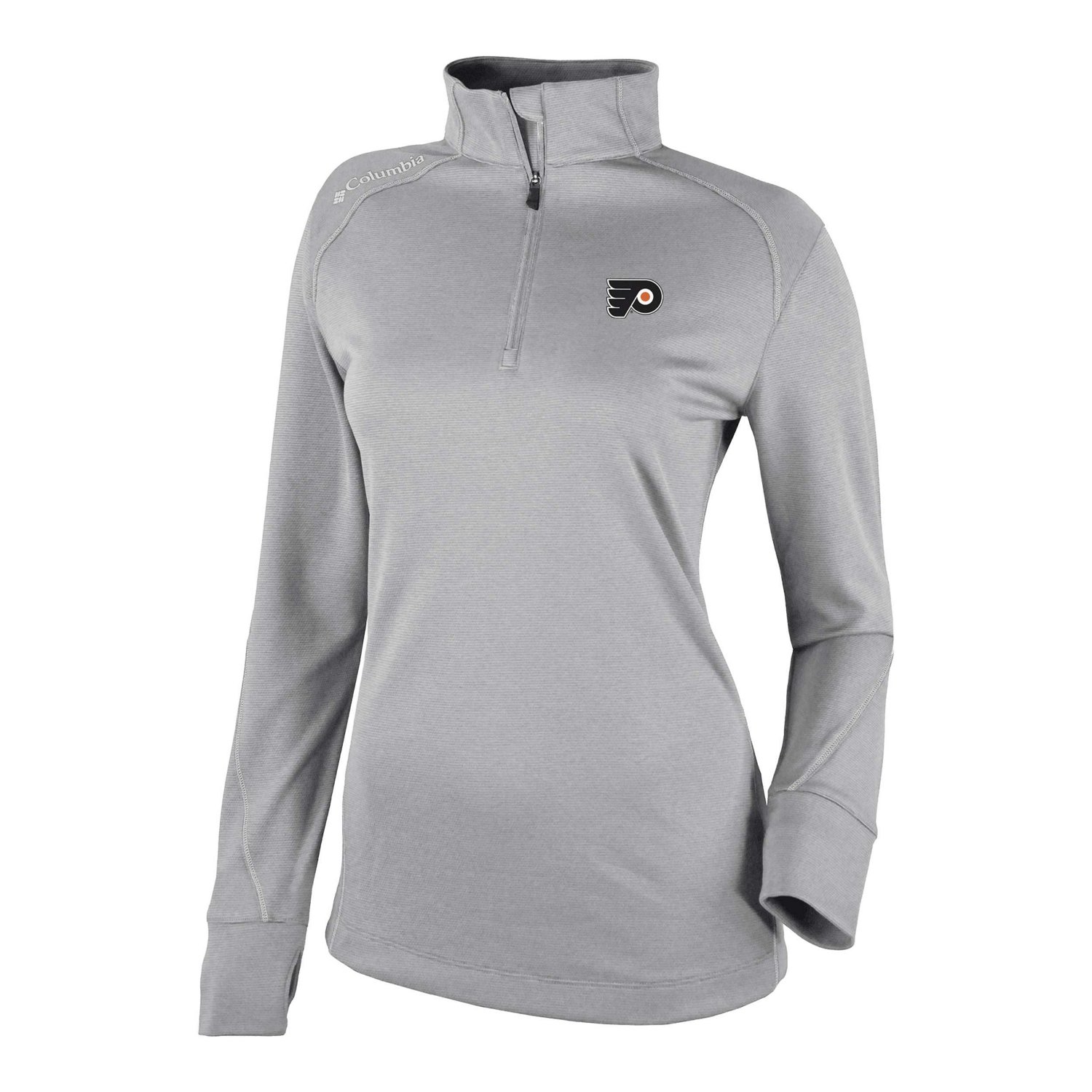 Columbia Philadelphia Flyers Shotgun Omni-Wick 20 Raglan Quarter-Zip Top - view number 2