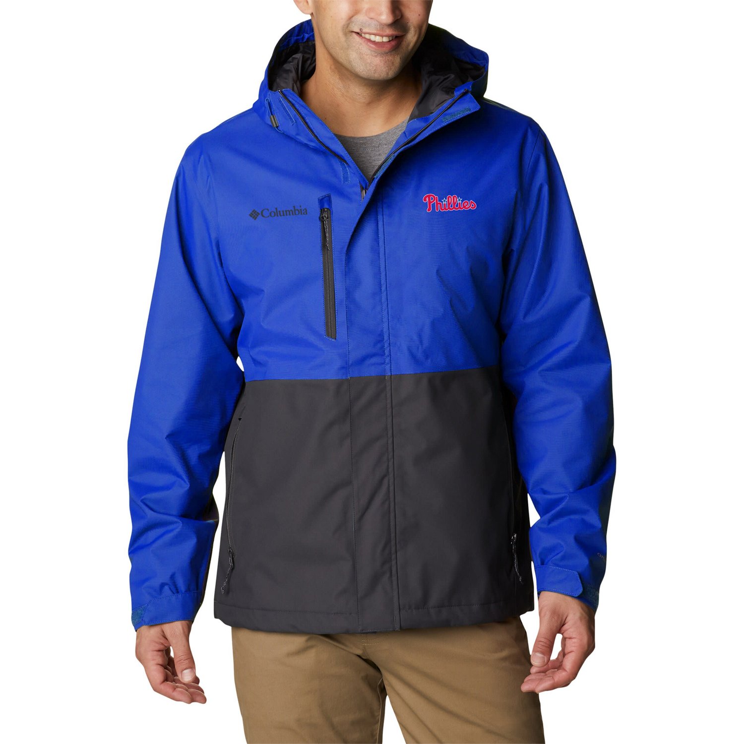 Columbia Philadelphia Phillies Hikebound Omni-Tech Full-Zip Rain Jacket                                                          - view number 1