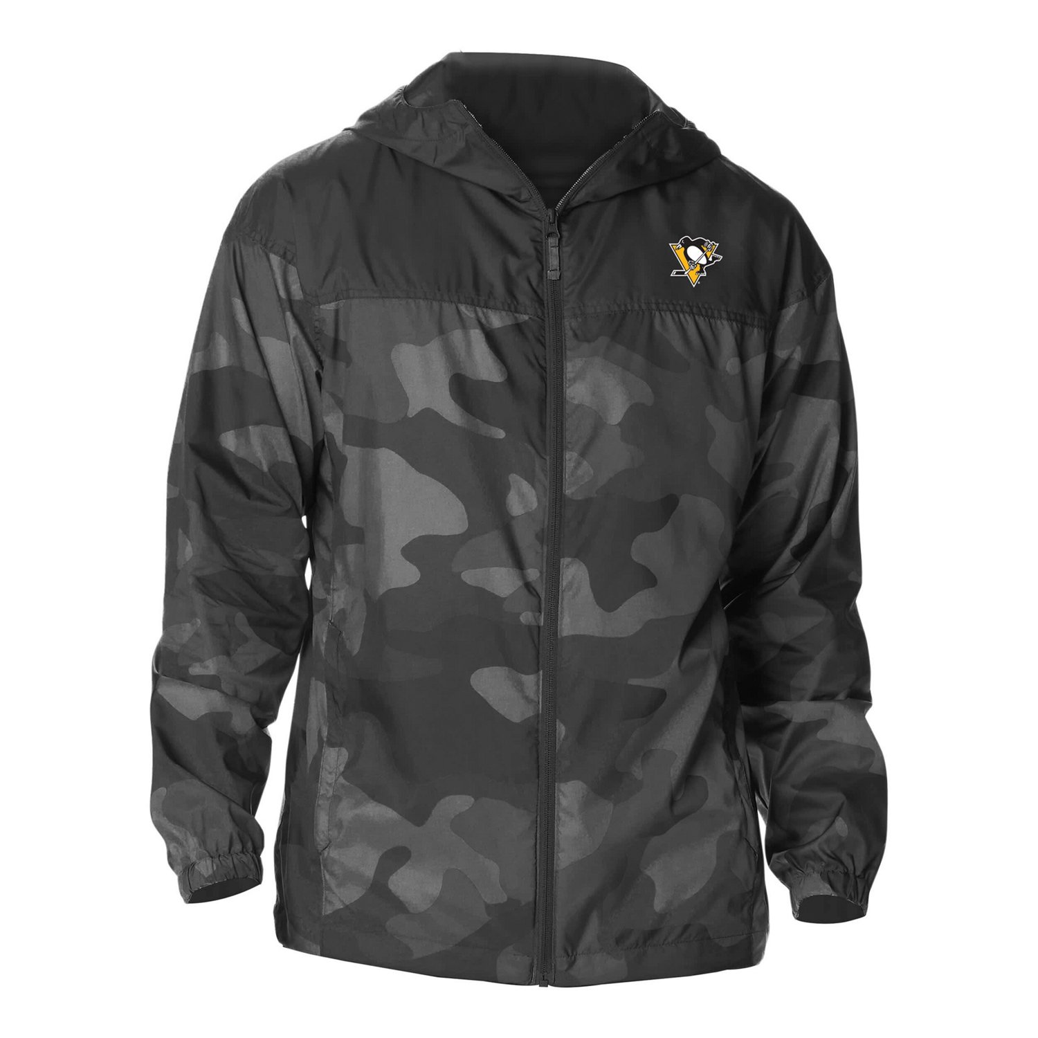 Columbia Pittsburgh Penguins Camo Flash Challenger Omni-Shade Full-Zip Hoodie Windbreaker Jacket - view number 2