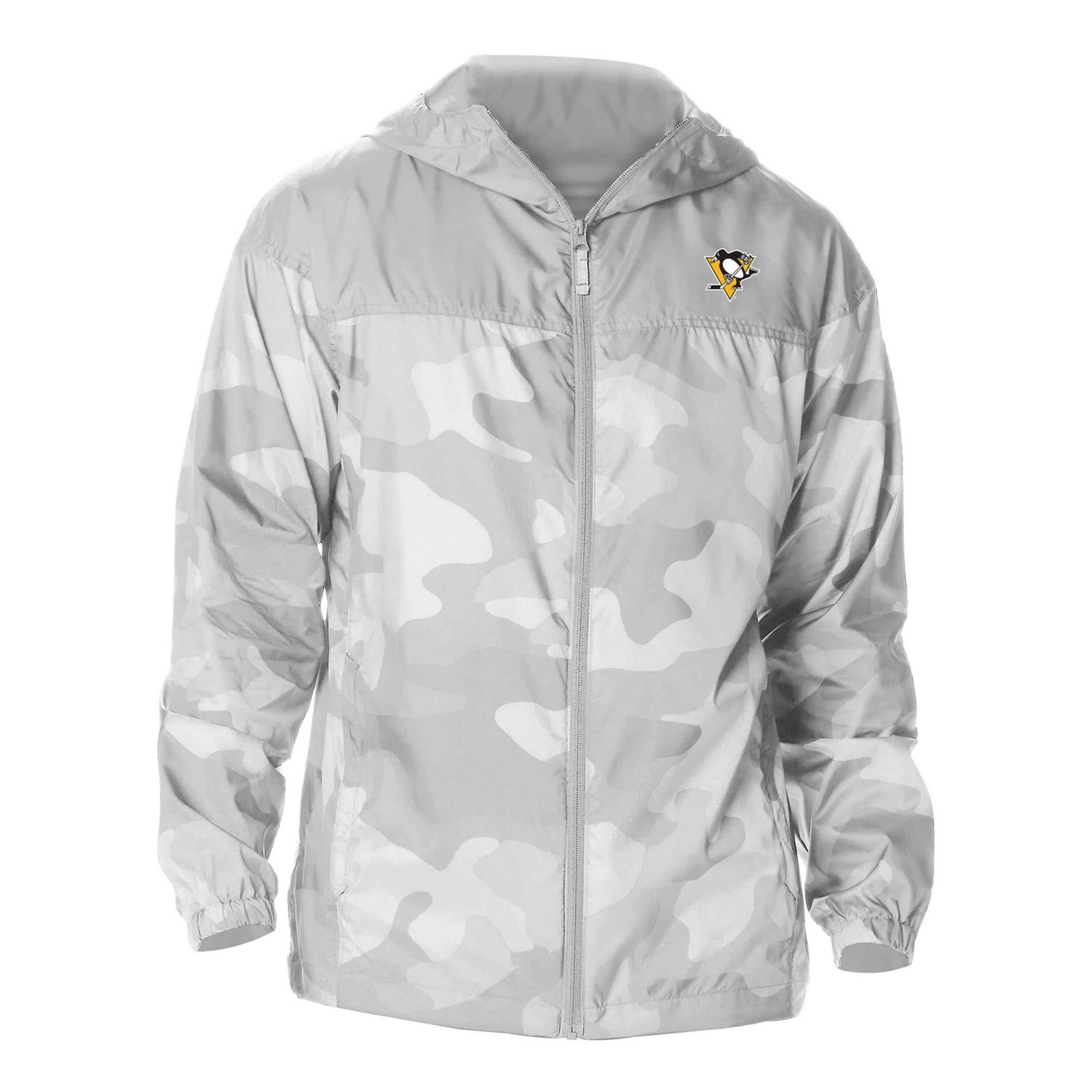 Columbia Pittsburgh Penguins Camo Flash Challenger Omni-Shade Full-Zip Hoodie Windbreaker Jacket - view number 2