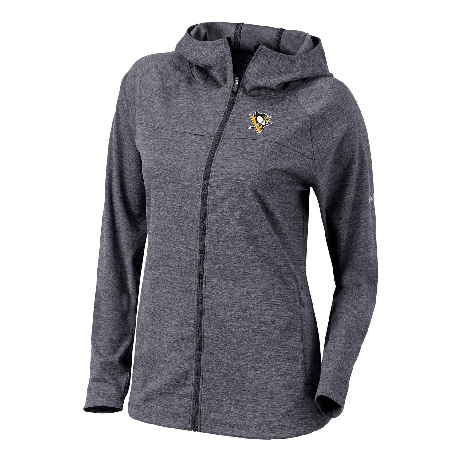 Columbia Pittsburgh Penguins Half Shot Omni-Wick Raglan Full-Zip Hoodie - view number 2