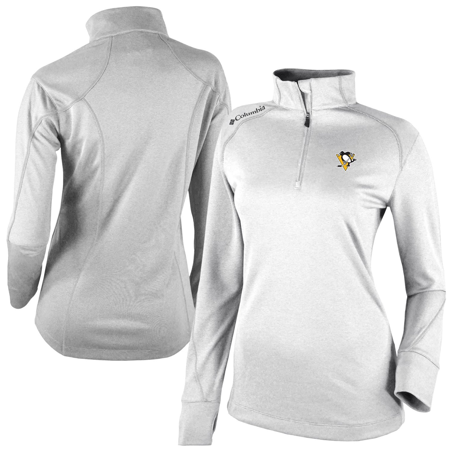 Columbia Pittsburgh Penguins Shotgun Omni-Wick 20 Raglan Quarter-Zip Top