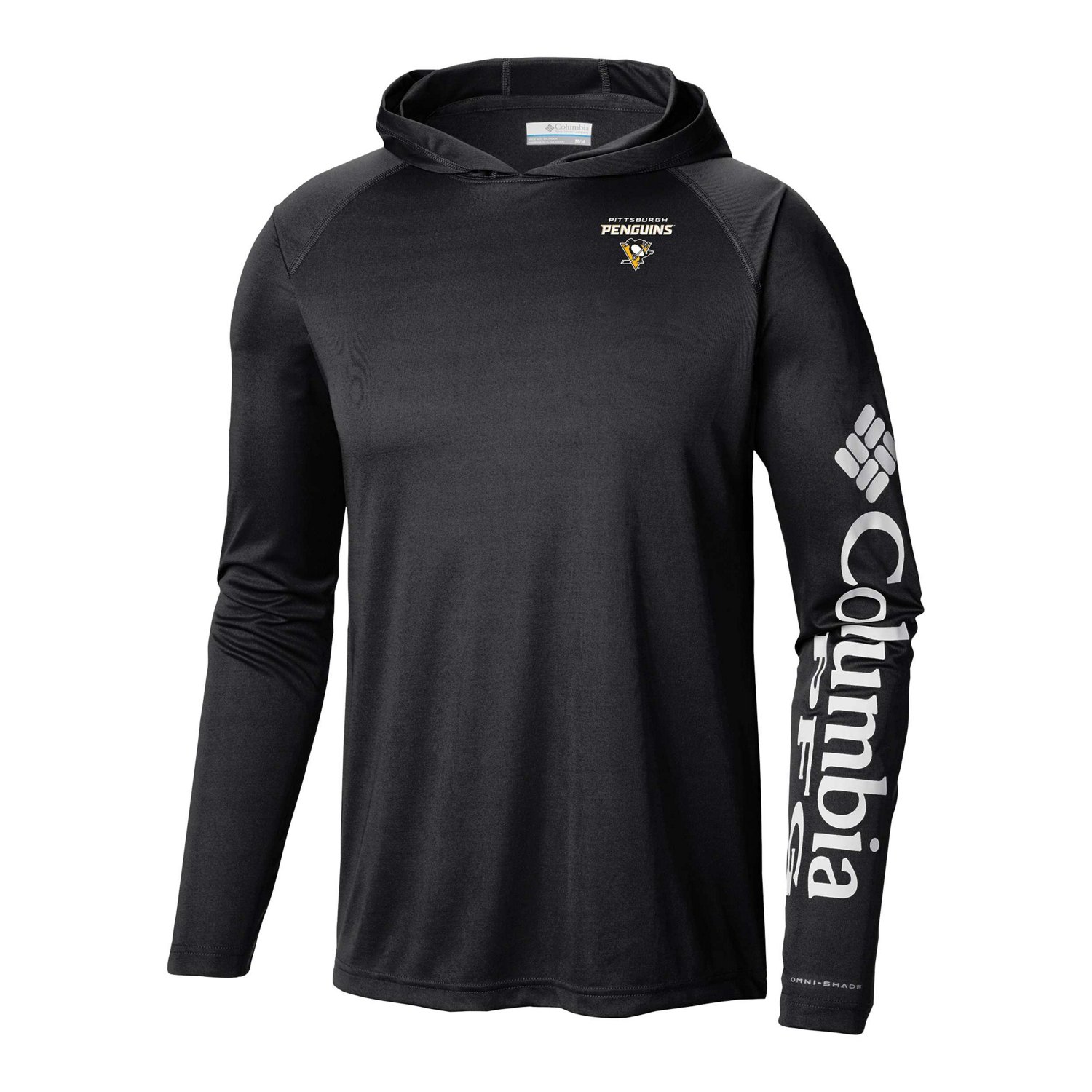 Columbia Pittsburgh Penguins Terminal Tackle Omni-Shade Raglan Pullover Hoodie - view number 2