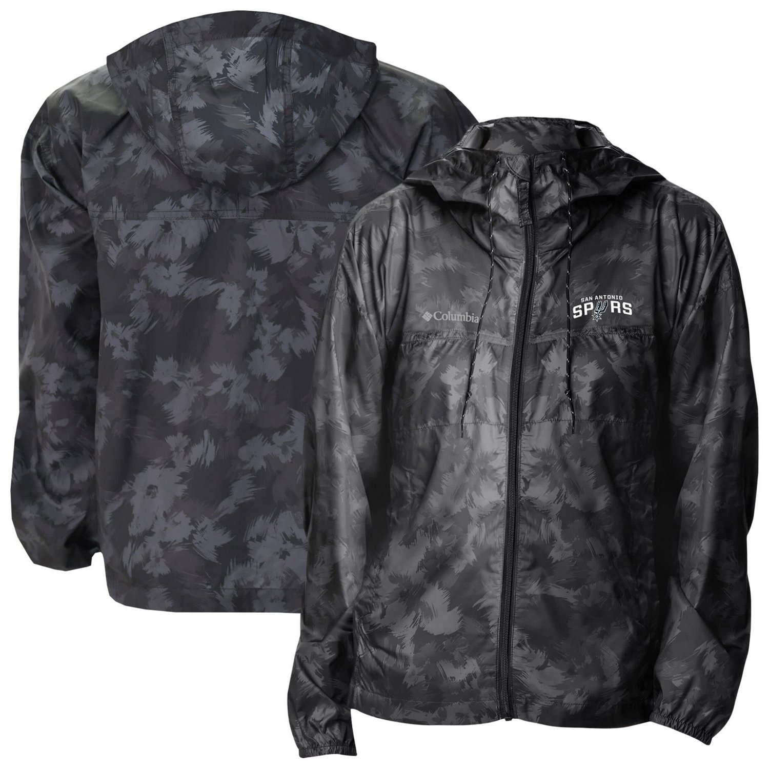 Columbia San Antonio Spurs Flash Challenger II Omni-Shade Full-Zip Windbreaker Jacket                                            - view number 1