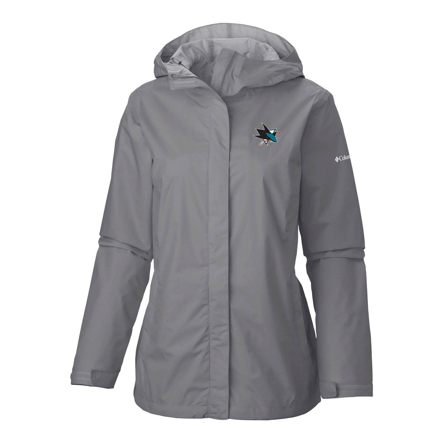 Columbia San Jose Sharks Arcadia Omni-Tech Full-Zip Hooded Rain Jacket - view number 2