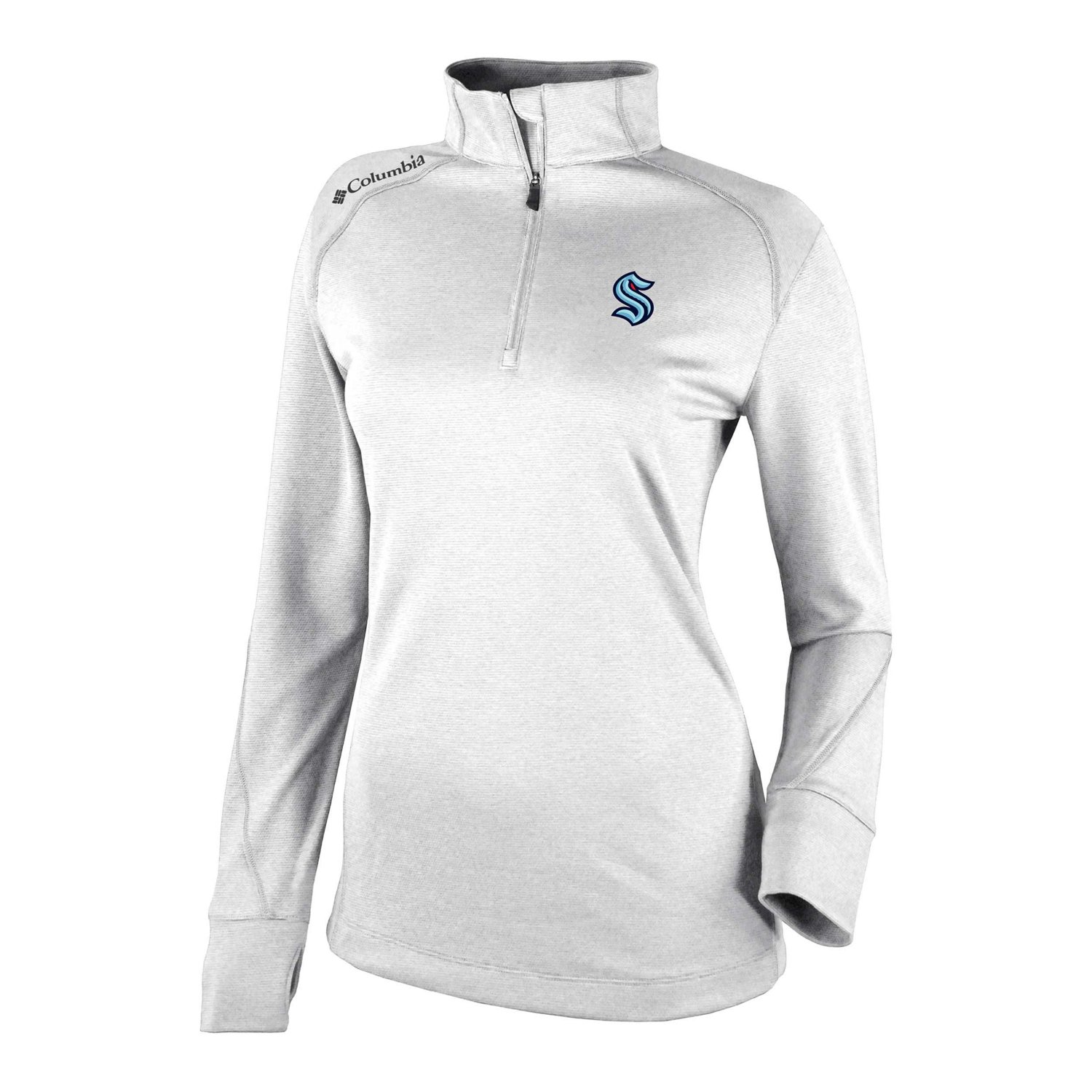 Columbia Seattle Kraken Shotgun Omni-Wick 20 Raglan Quarter-Zip Top - view number 2