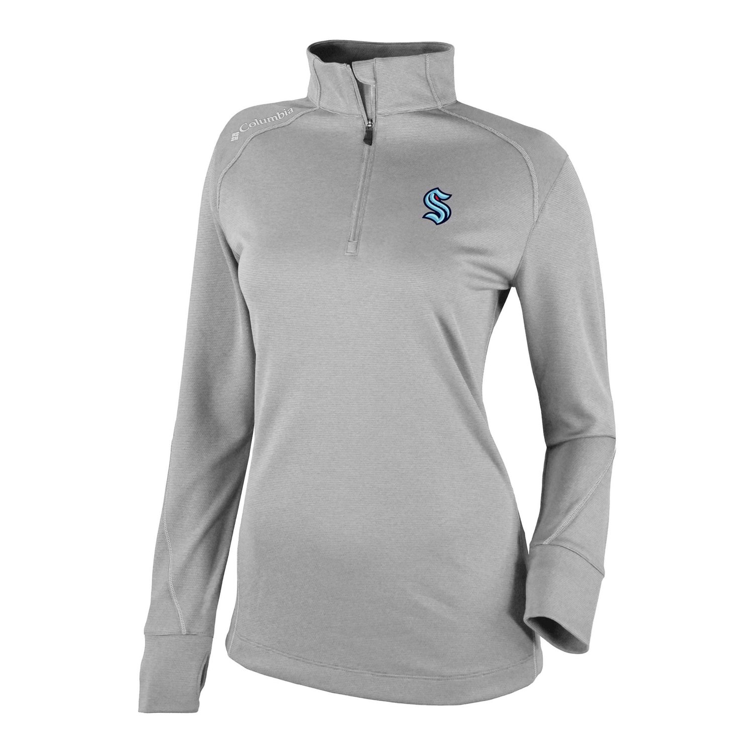 Columbia Seattle Kraken Shotgun Omni-Wick 20 Raglan Quarter-Zip Top - view number 2