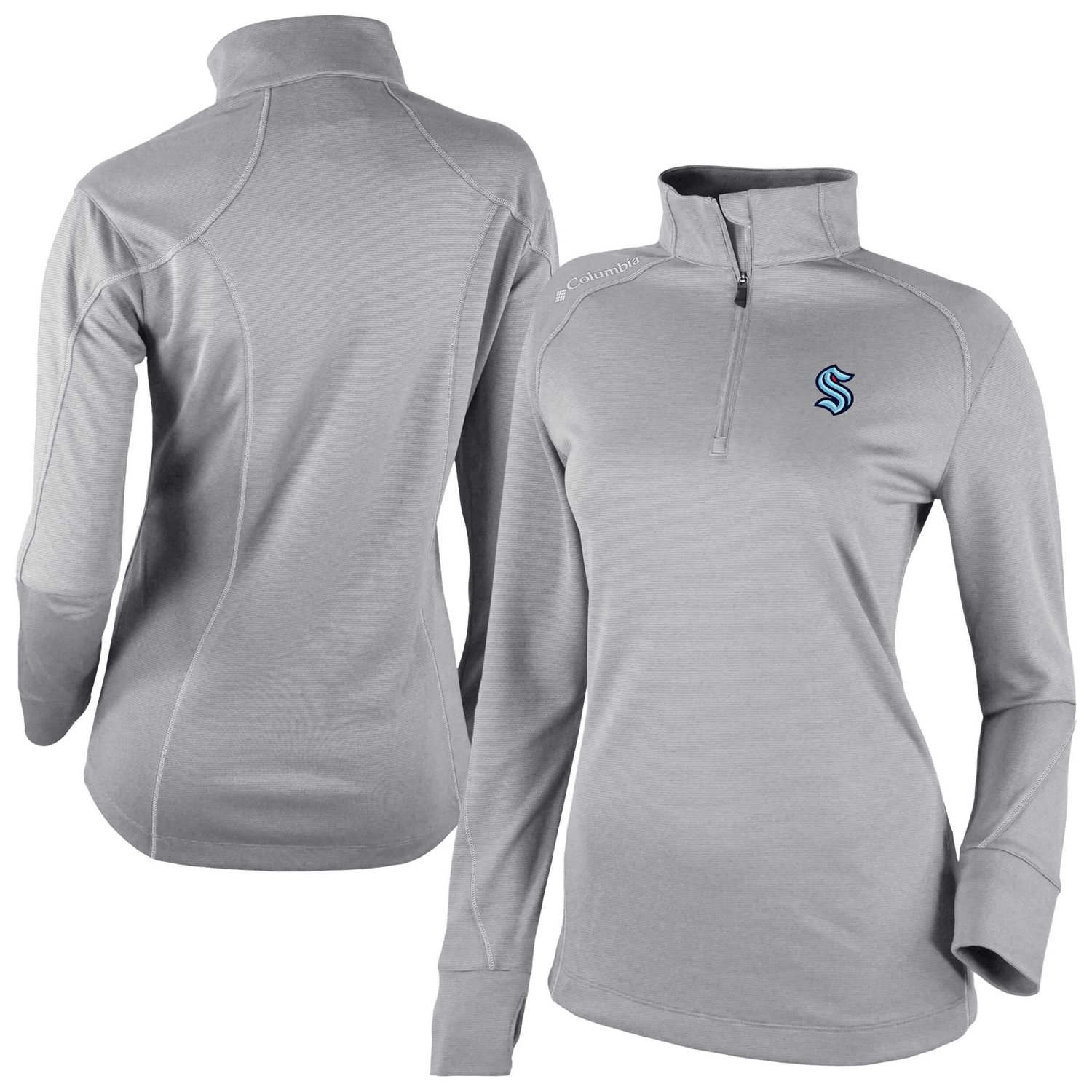 Columbia Seattle Kraken Shotgun Omni-Wick 20 Raglan Quarter-Zip Top