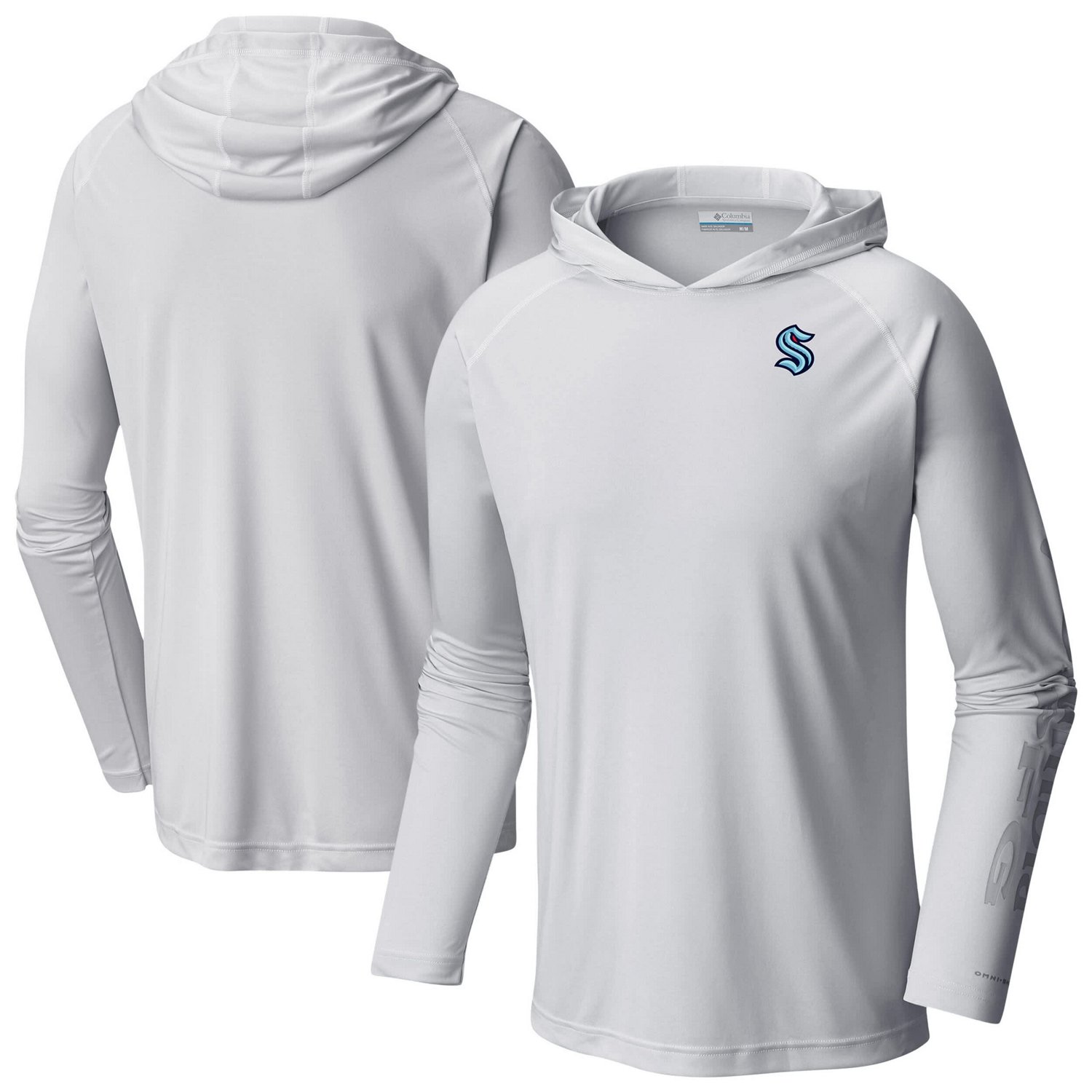 Columbia Seattle Kraken Terminal Tackle Omni-Shade Raglan Pullover Hoodie