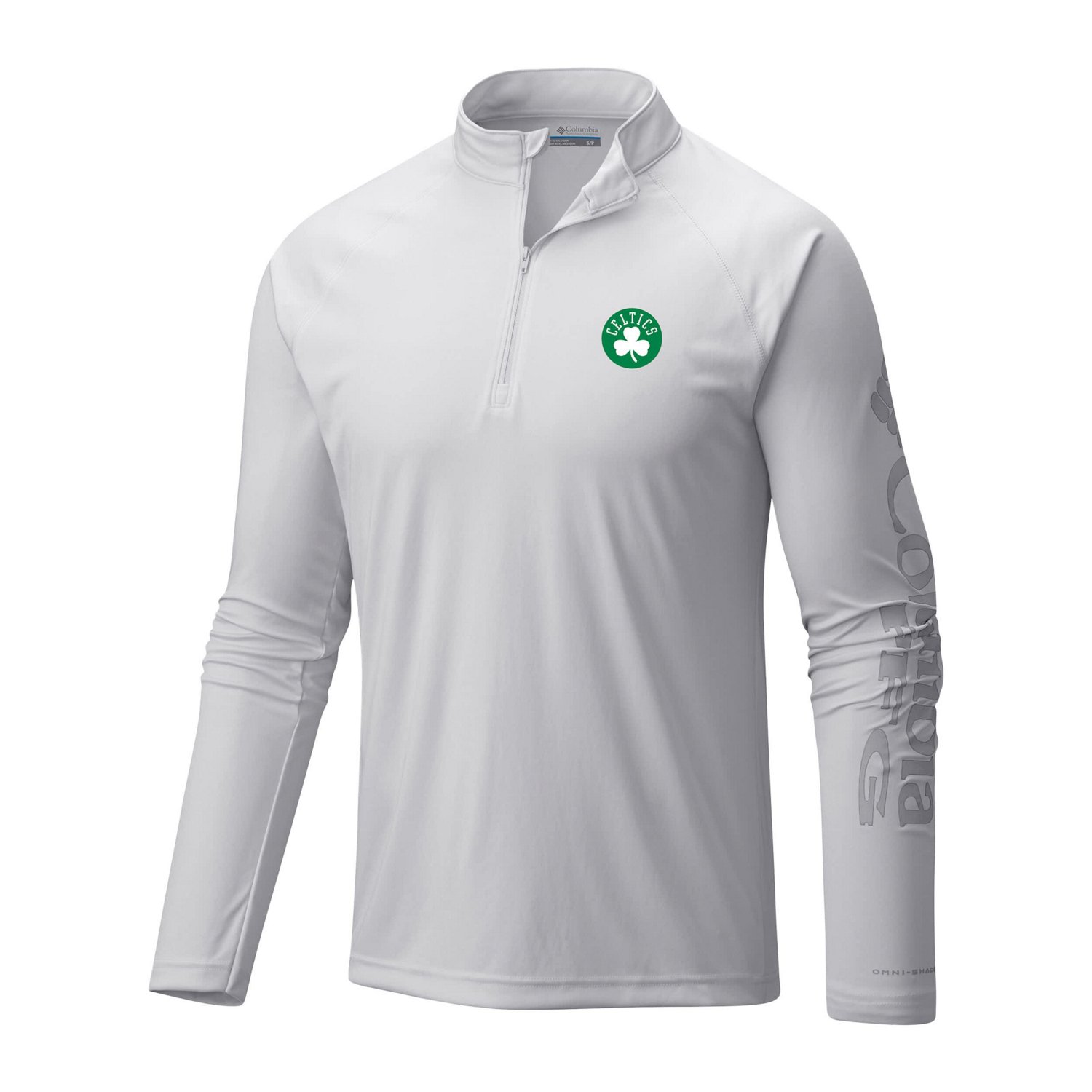 Columbia Boston Celtics Terminal Tackle Raglan Omni-Shade Quarter-Zip Jacket - view number 2