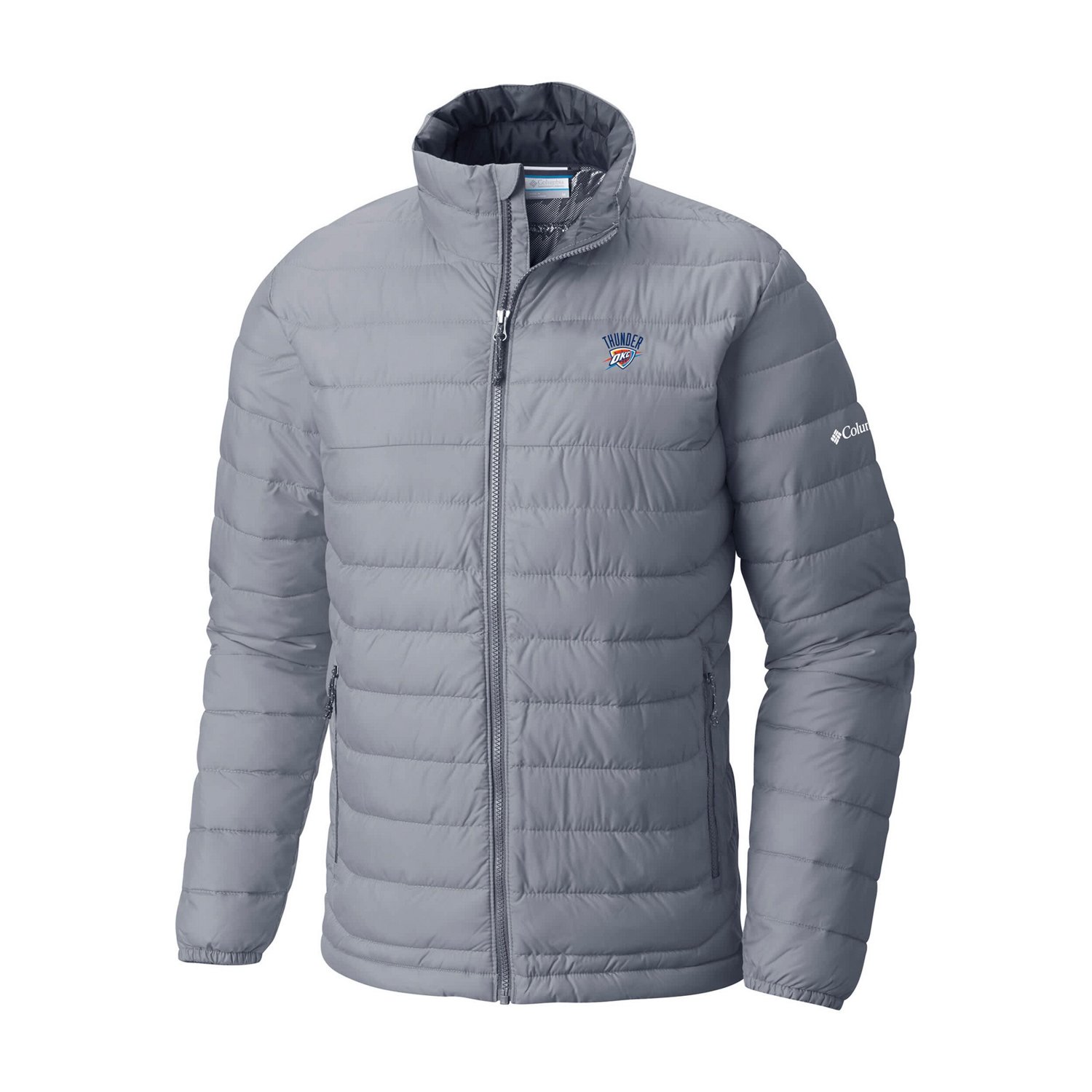 Columbia Sportswear Men's Oklahoma City Thunder Powder Lite Omni-Heat Reflective Full Zip Jacket                                 - view number 2