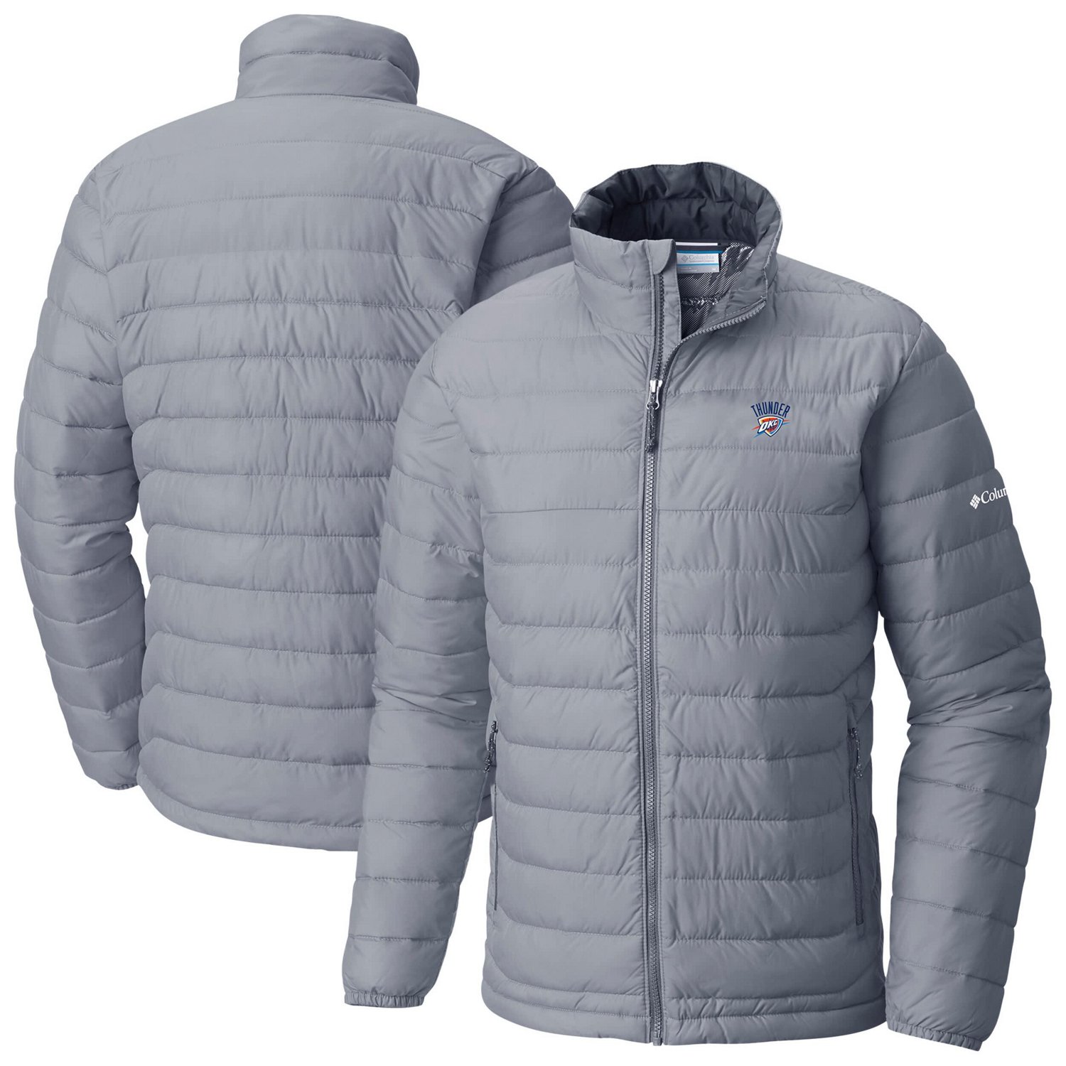 Columbia Sportswear Men's Oklahoma City Thunder Powder Lite Omni-Heat Reflective Full Zip Jacket                                 - view number 1
