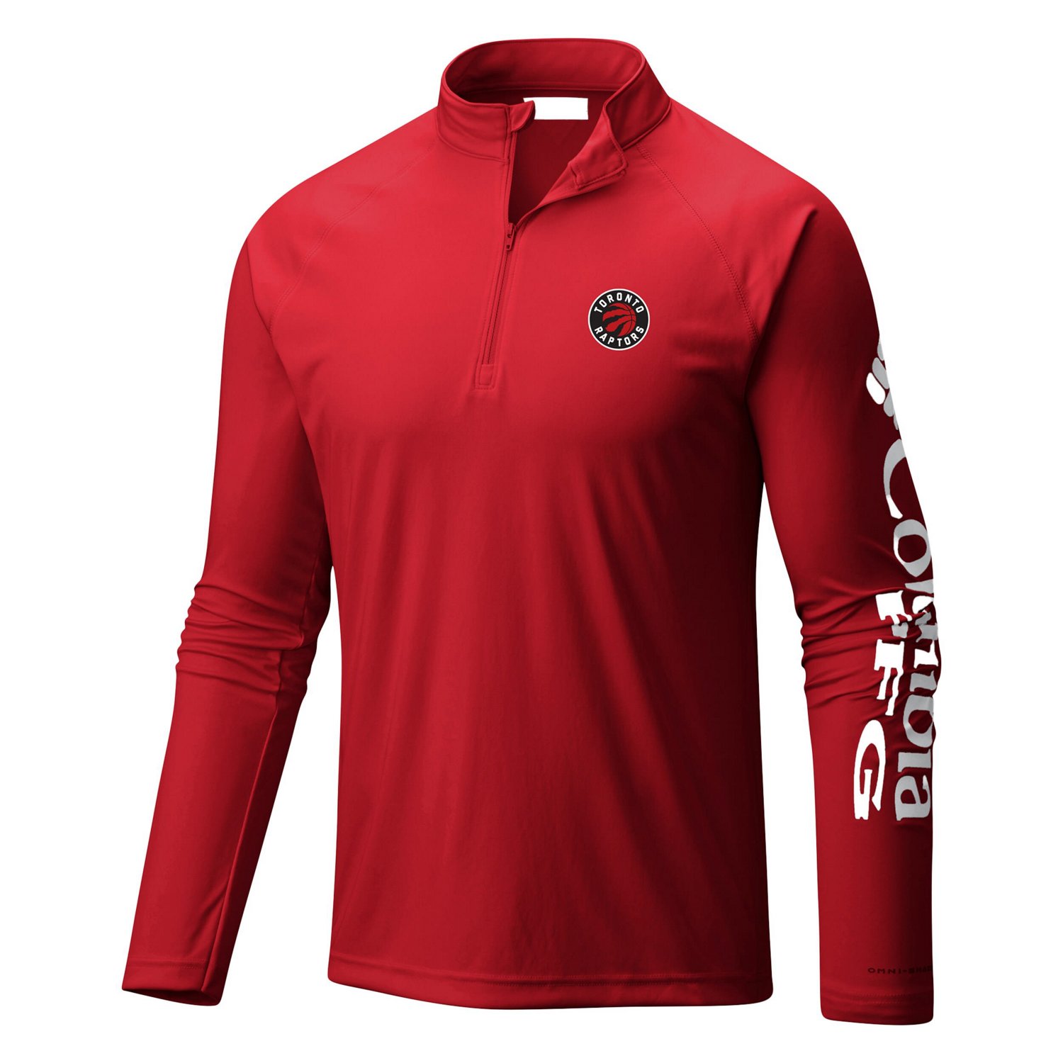 Columbia Sportswear Men's Toronto Raptors Terminal Tackle Raglan Omni-Shade 1/4 Zip Jacket - view number 2
