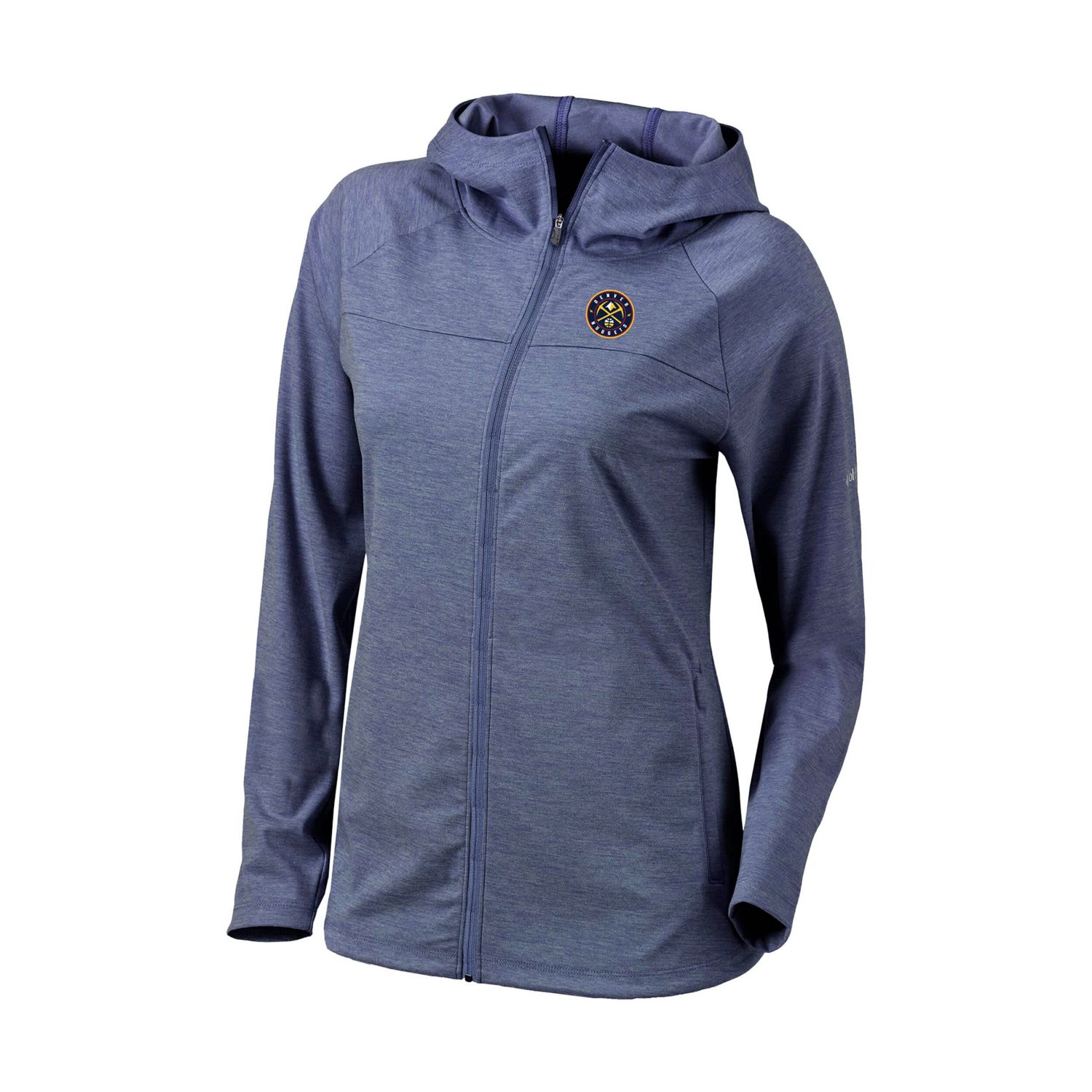 Columbia Sportswear Women’s Denver Nuggets Omni-Wick Half Shot Full-Zip Hooded Jacket - view number 2
