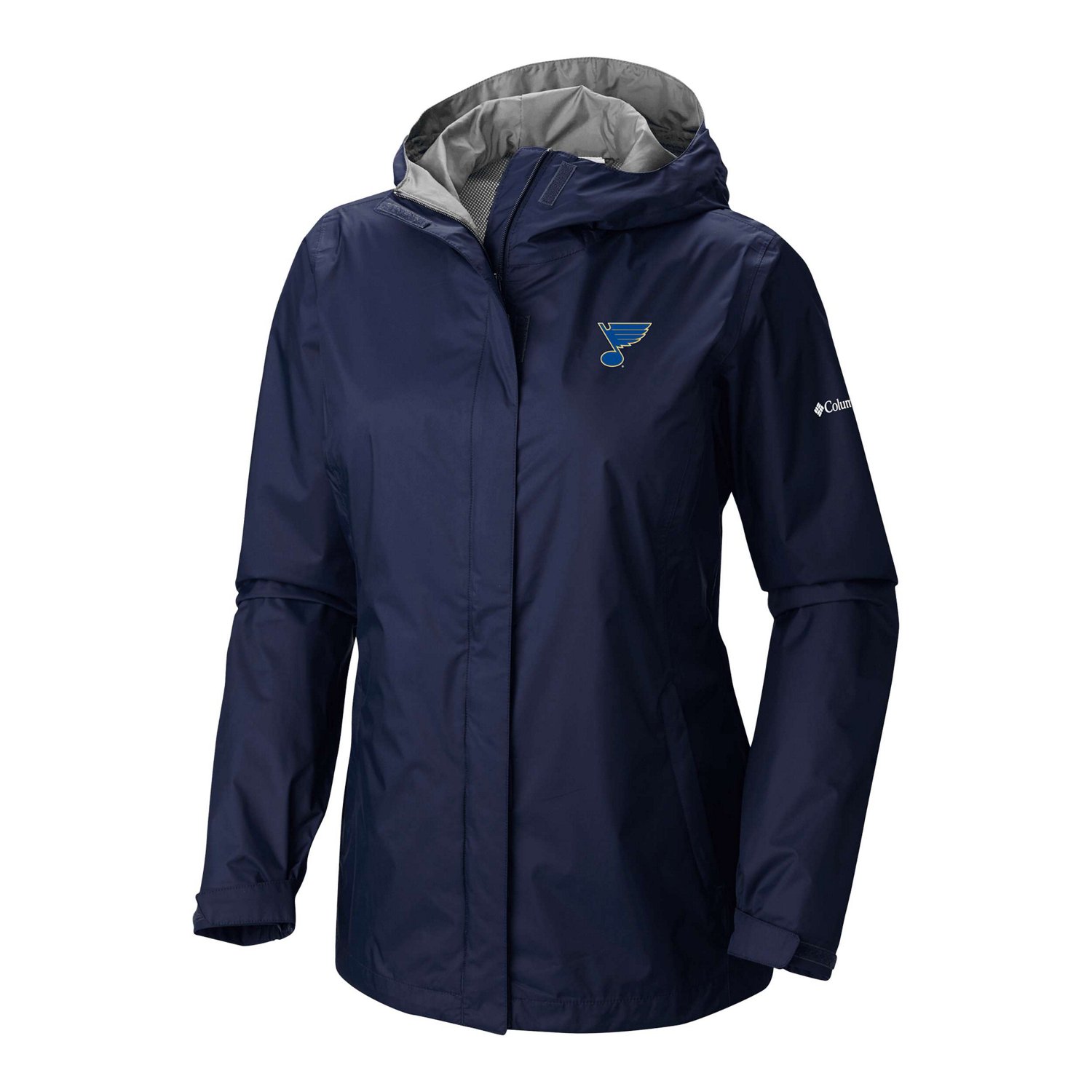 Columbia St Louis Blues Arcadia Omni-Tech Full-Zip Hooded Rain Jacket                                                            - view number 2