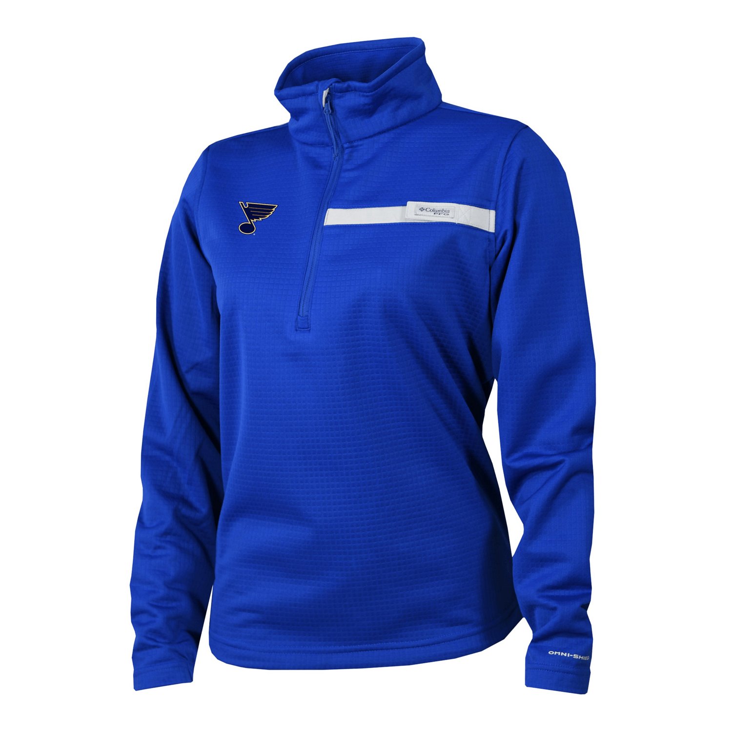 Columbia St Louis Blues Skiff Guide Fleece Omni-Shade Quarter-Zip Jacket - view number 2
