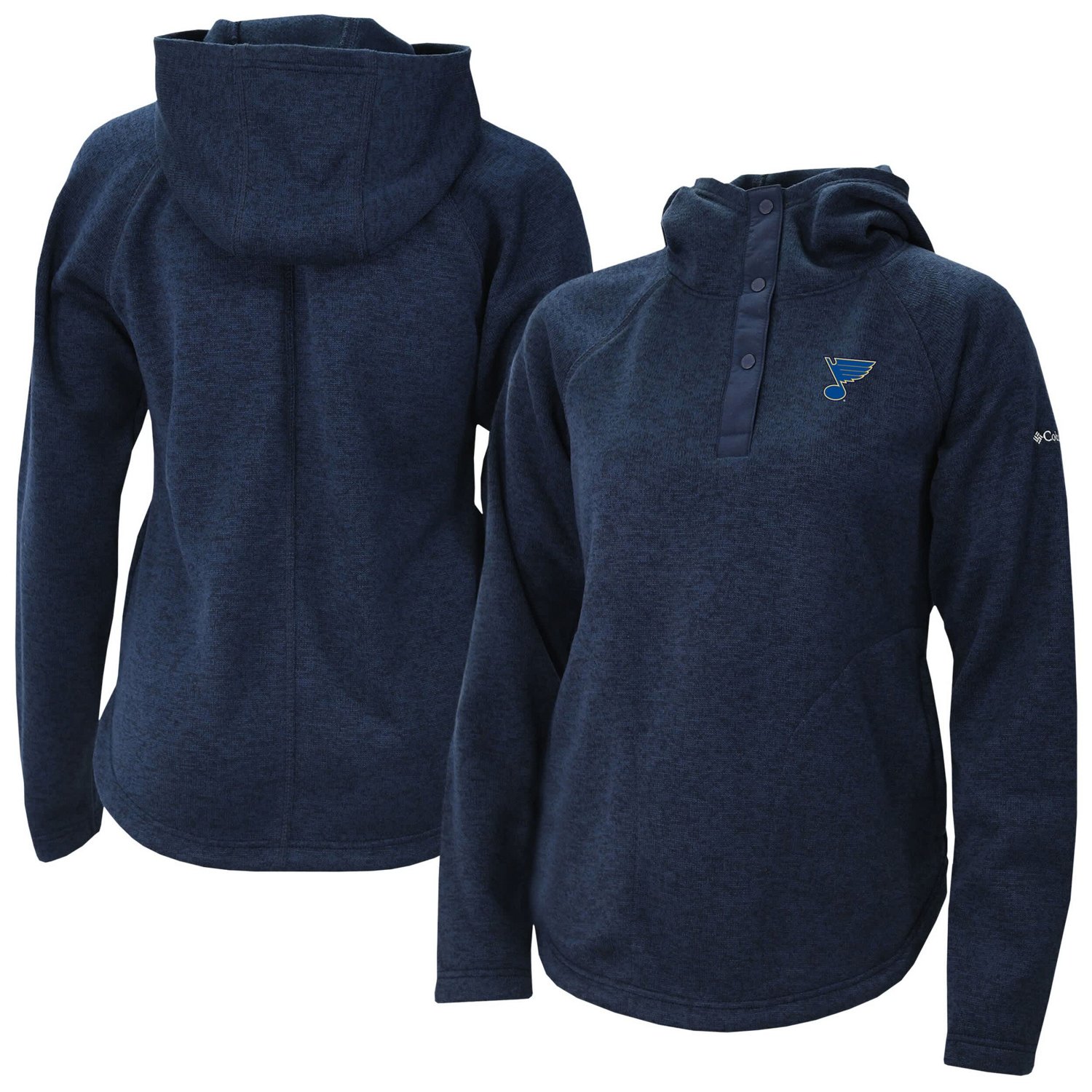 Columbia St Louis Blues Sweater Weather Quarter-Snap Hoodie