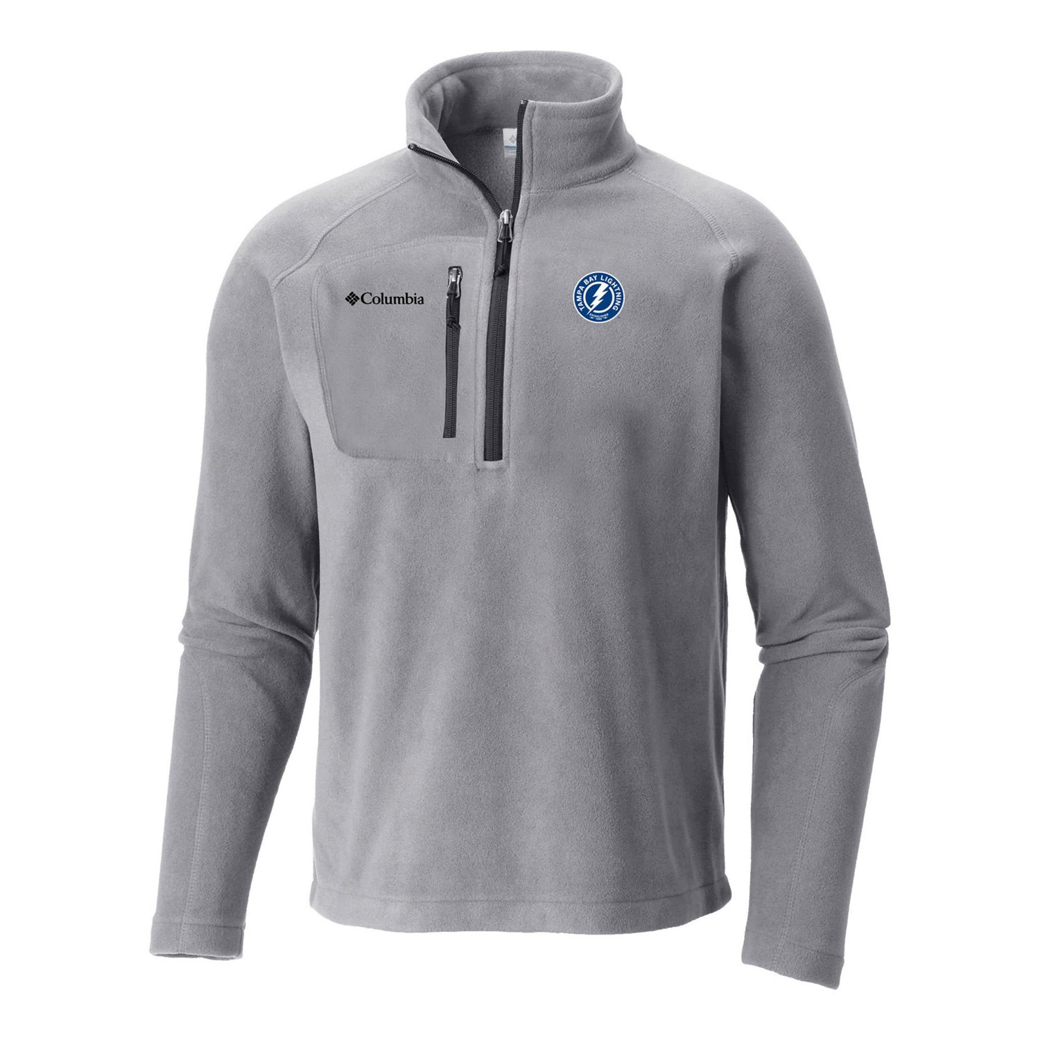 Columbia Tampa Bay Lightning Fast Trek III Raglan Half-Zip Fleece Jacket                                                         - view number 2