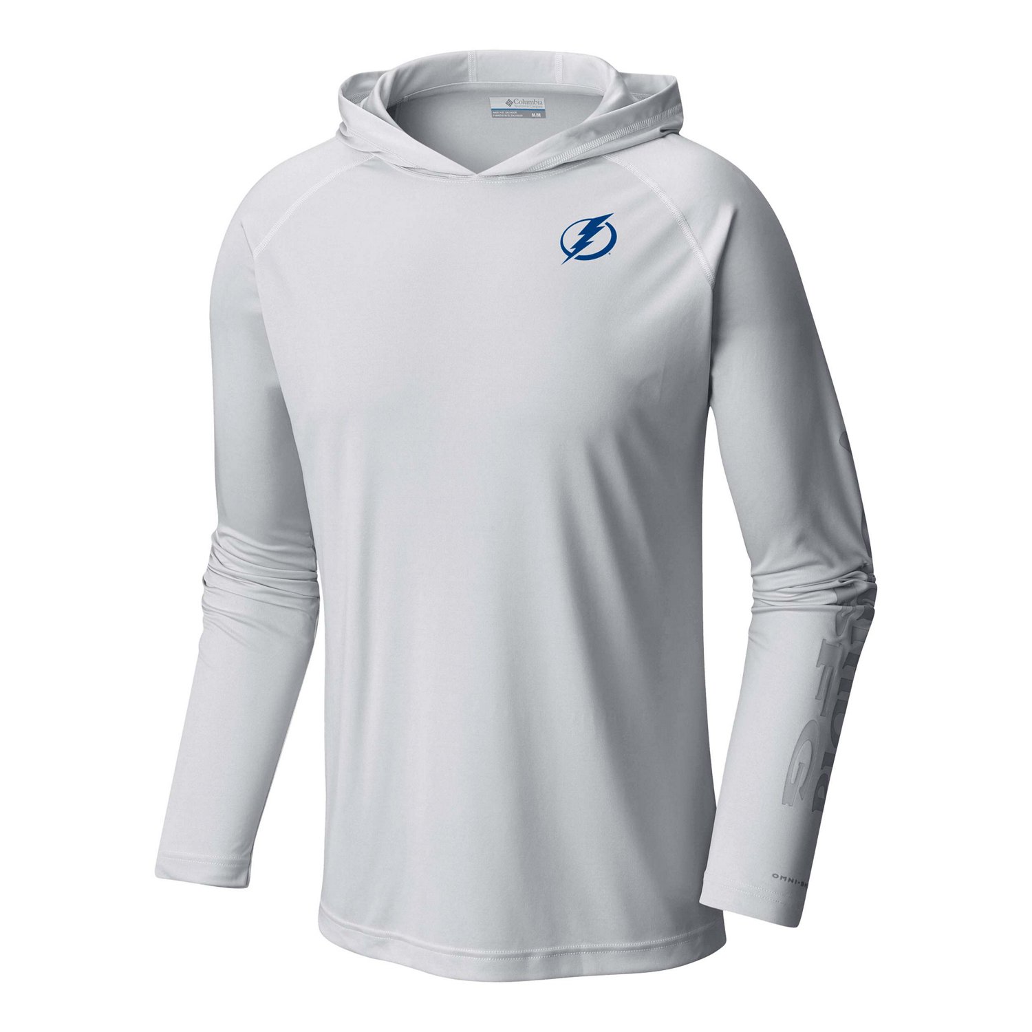 Columbia Tampa Bay Lightning Terminal Tackle Omni-Shade Raglan Pullover Hoodie - view number 2