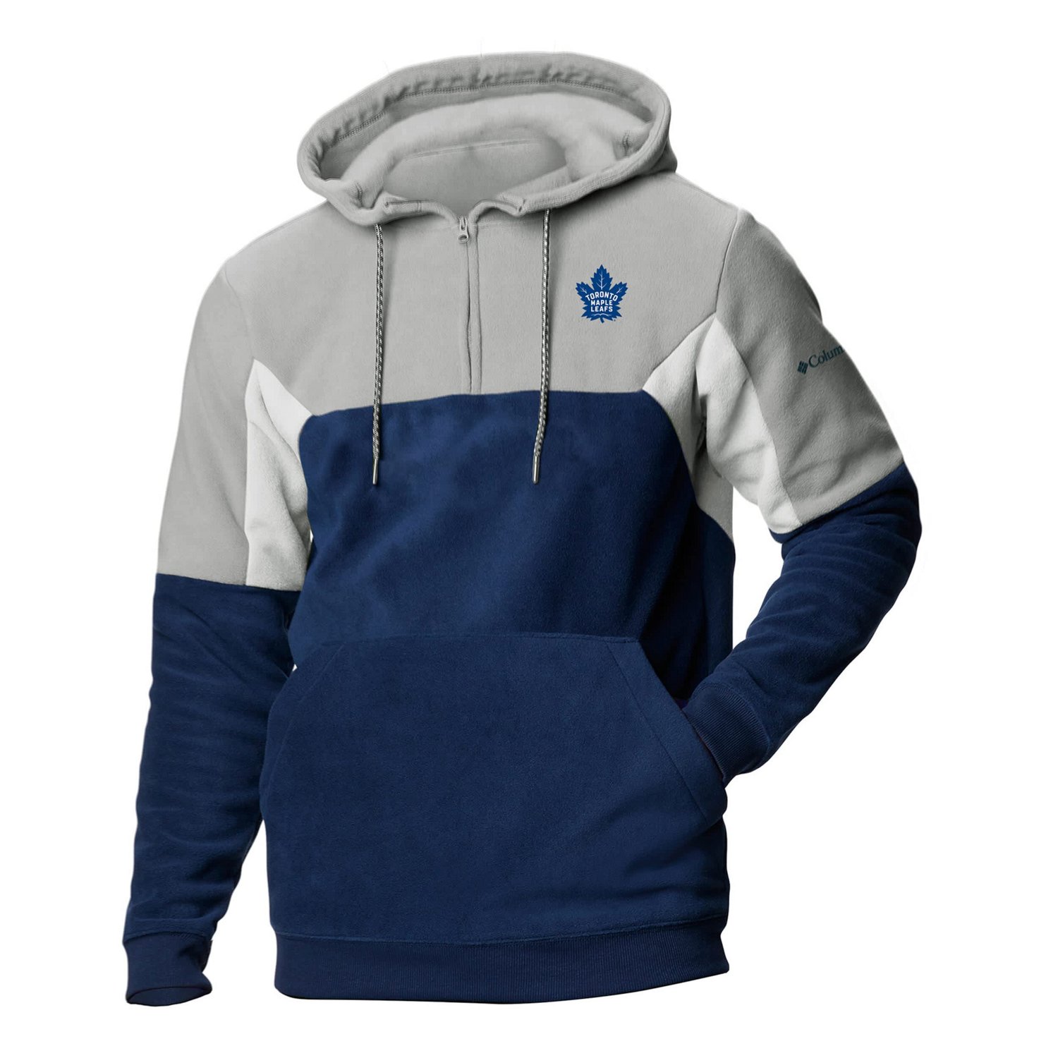 Columbia Toronto Maple Leafs Lodge Fleece Quarter-Zip Hoodie - view number 2