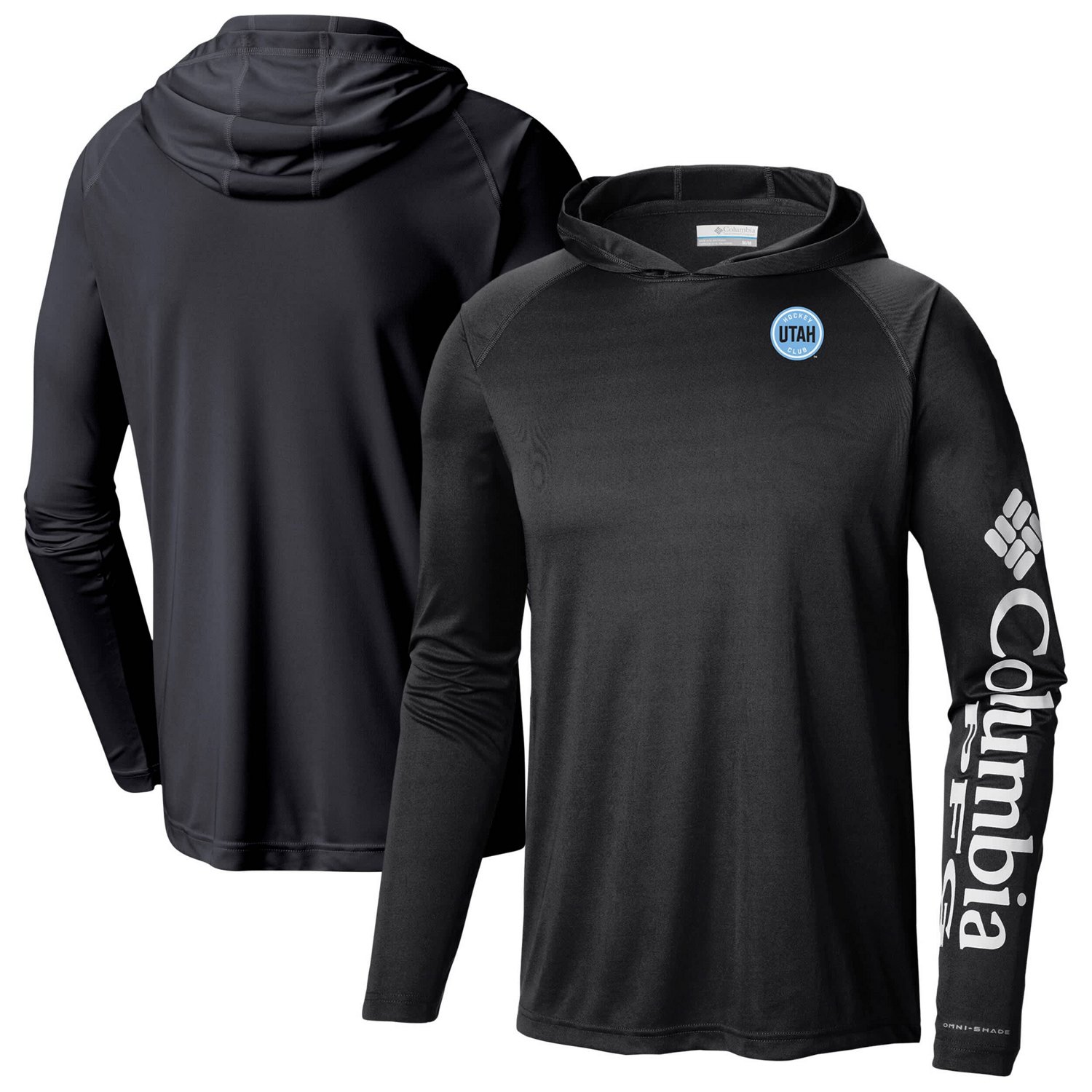 Columbia Utah Hockey Club Terminal Tackle Omni-Shade Raglan Pullover Hoodie