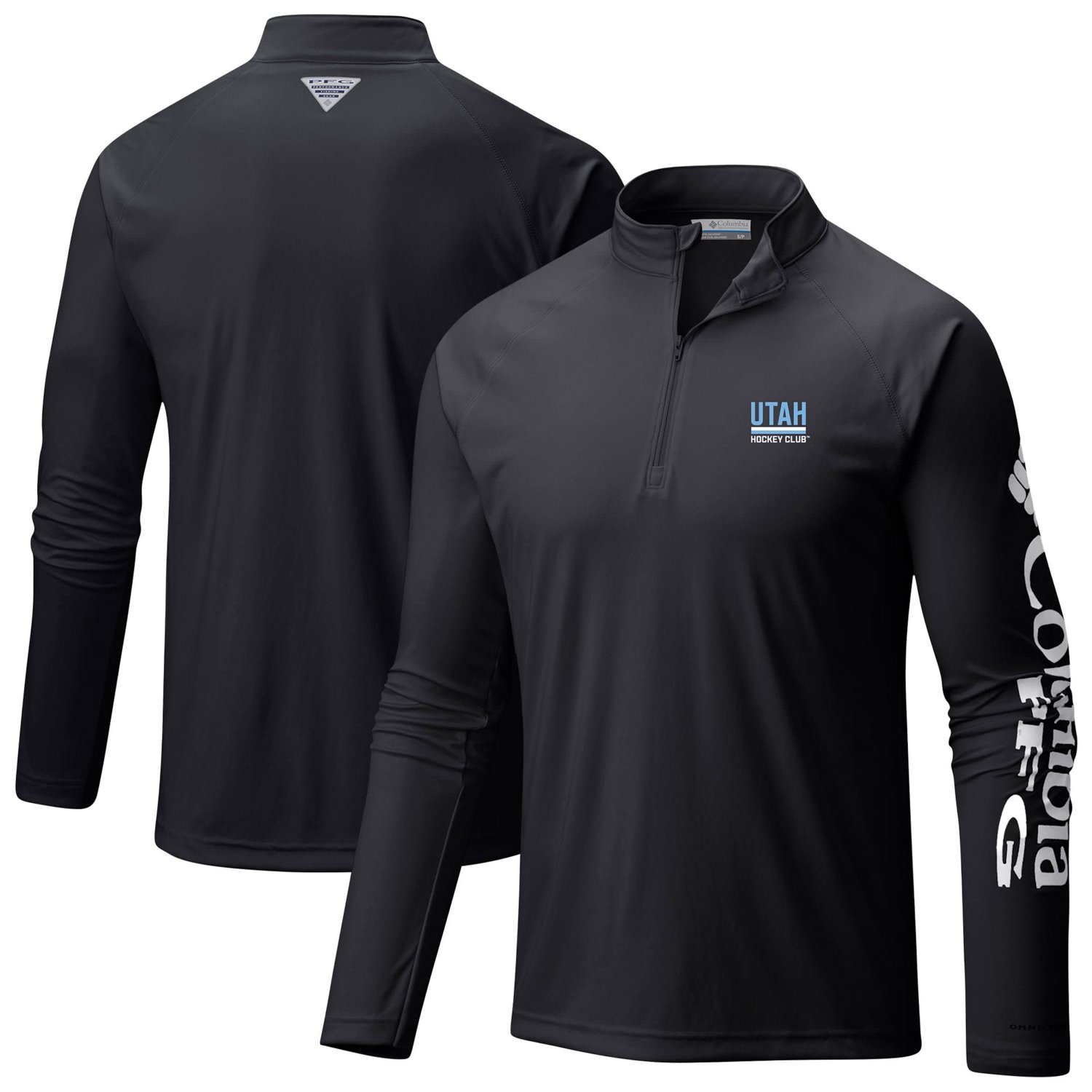 Columbia Utah Hockey Club Terminal Tackle Omni-Wick Raglan Quarter-Zip Top