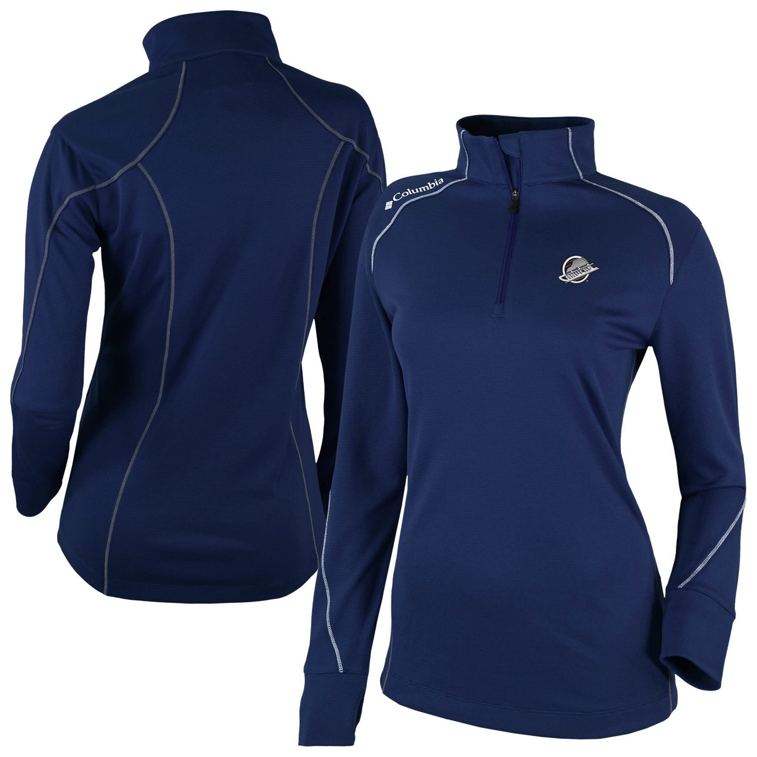 Columbia Vancouver Canucks Shotgun Omni-Wick 20 Raglan Quarter-Zip Top