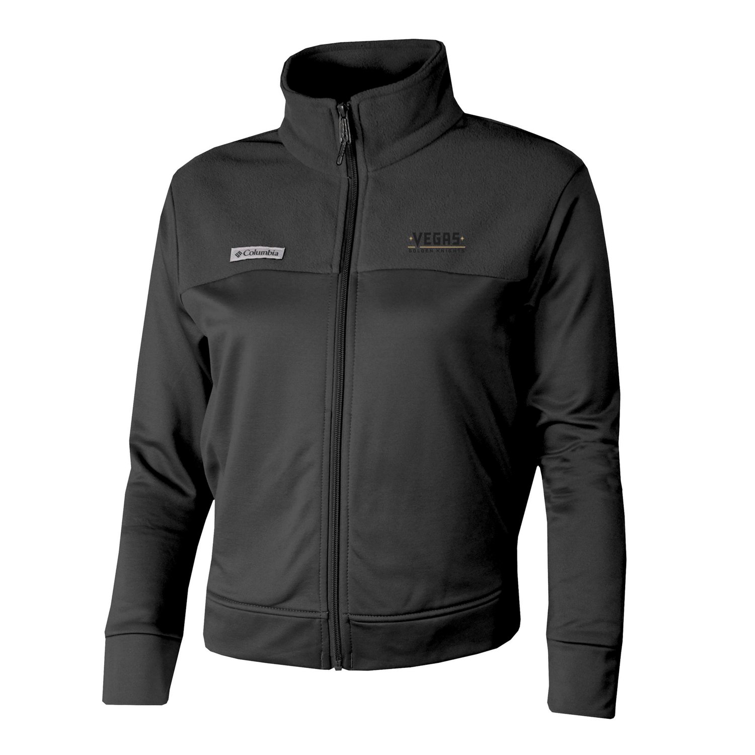 Columbia Vegas Golden Knights Omni-Wick Cropped River Fleece Full-Zip Jacket