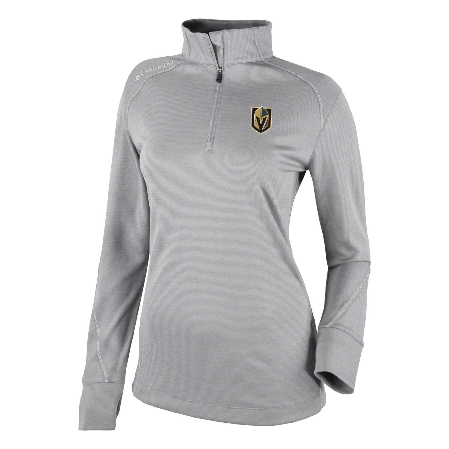 Columbia Vegas Golden Knights Shotgun Omni-Wick 20 Raglan Quarter-Zip Top - view number 2