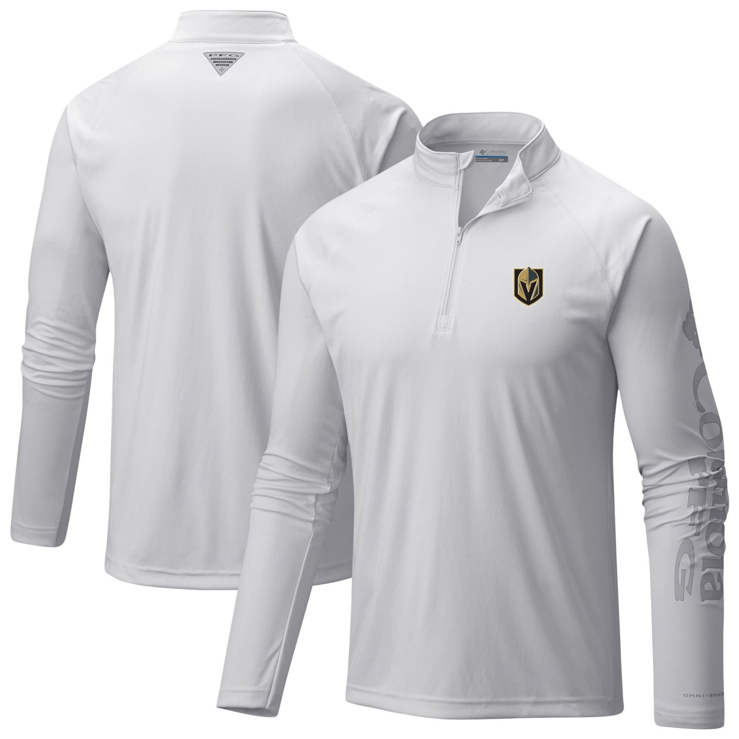 Columbia Vegas Golden Knights Terminal Tackle Omni-Wick Raglan Quarter-Zip Top