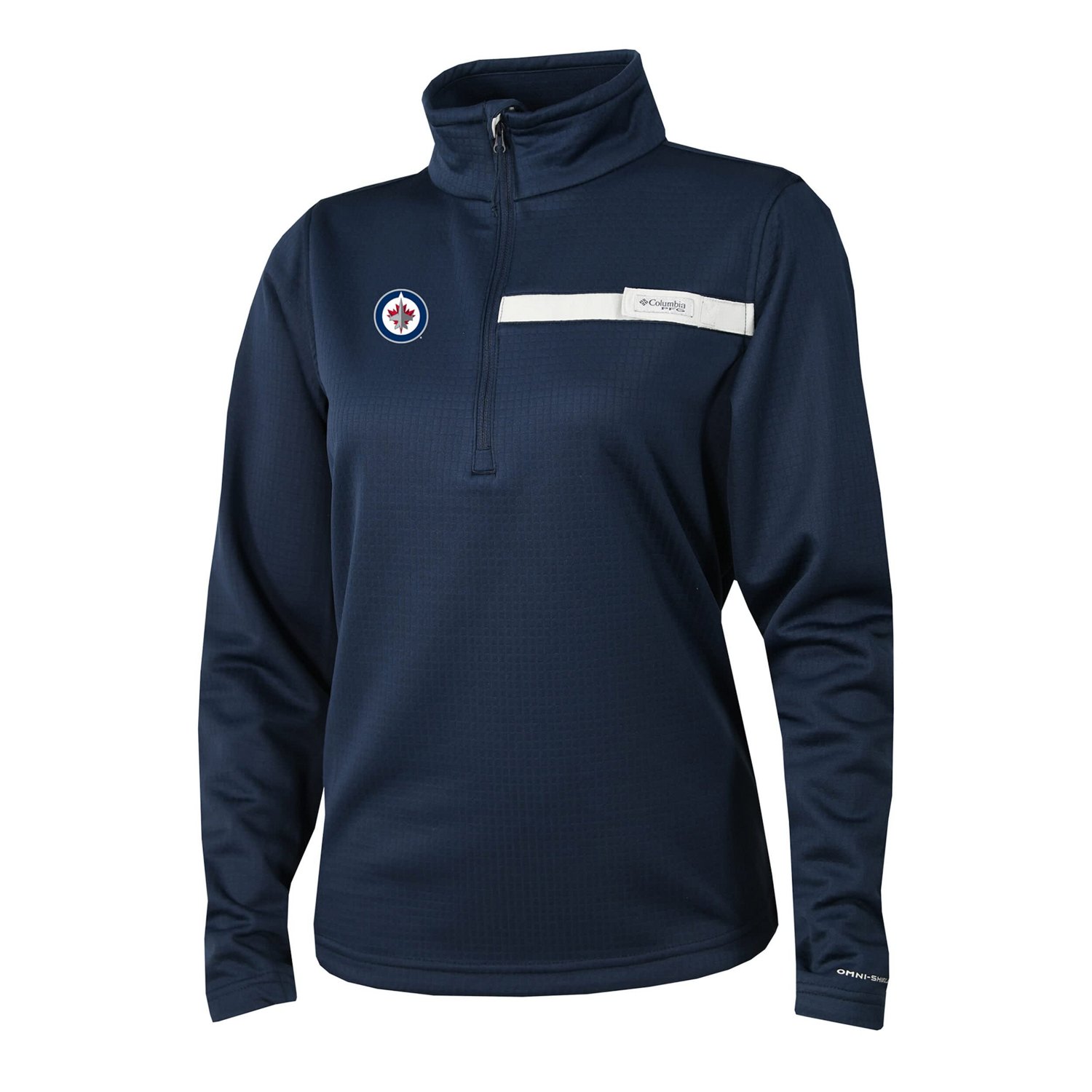 Columbia Winnipeg Jets Skiff Guide Fleece Omni-Shade Quarter-Zip Jacket