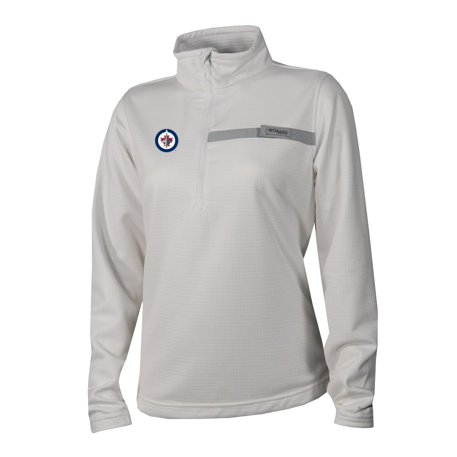 Columbia Winnipeg Jets Skiff Guide Fleece Omni-Shade Quarter-Zip Jacket - view number 2
