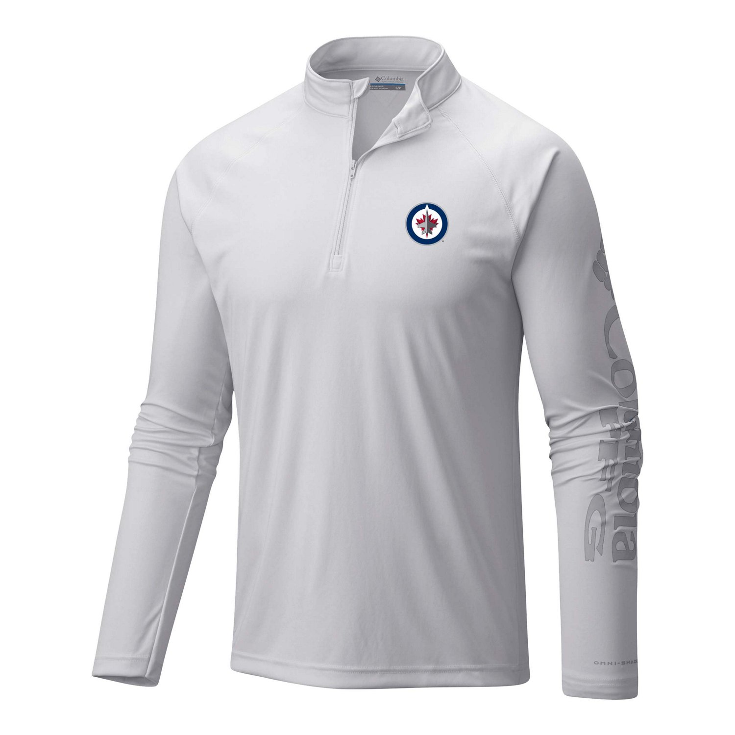 Columbia Winnipeg Jets Terminal Tackle Omni-Wick Raglan Quarter-Zip Top - view number 2
