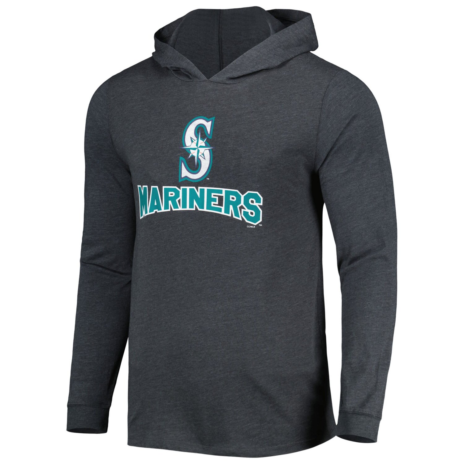 Concepts Sport Heather Heather Charcoal Seattle Mariners Meter Hoodie  Joggers Set - view number 2