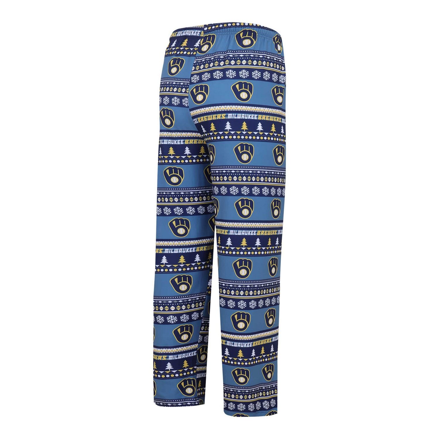 Concepts Sport Milwaukee Brewers Knit Ugly Sweater Long Sleeve Top  Pants Set - view number 3