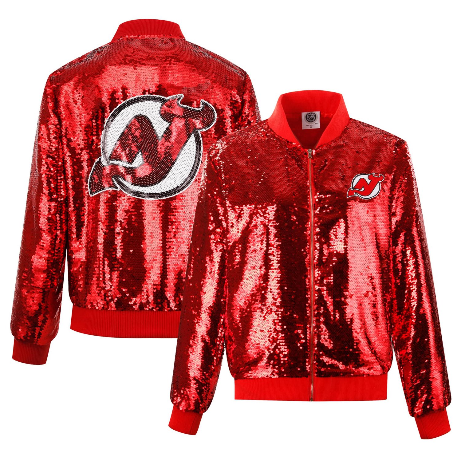 Cuce New Jersey Devils Sequin Full-Zip Jacket - view number 1